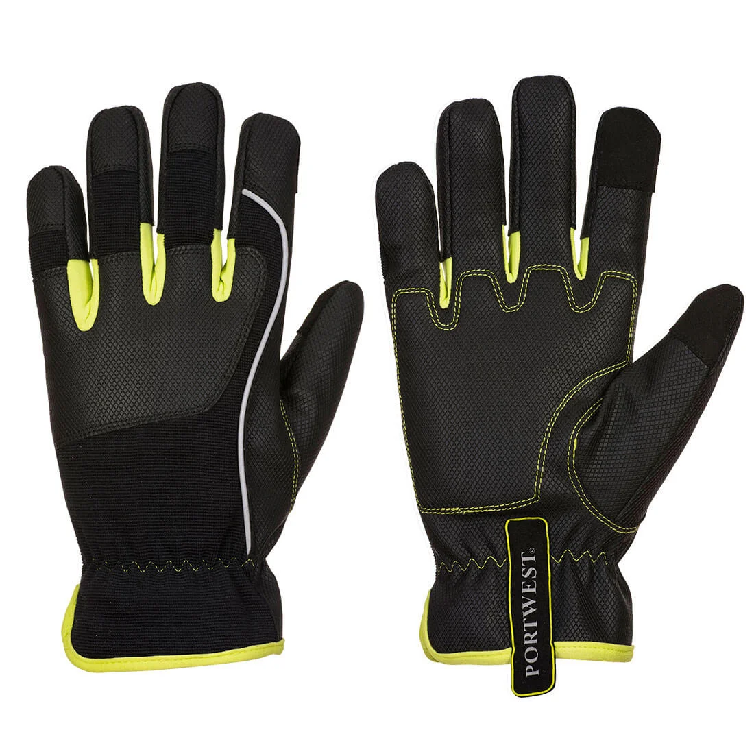Gants Tradesman PW3 Noir/jaune image
