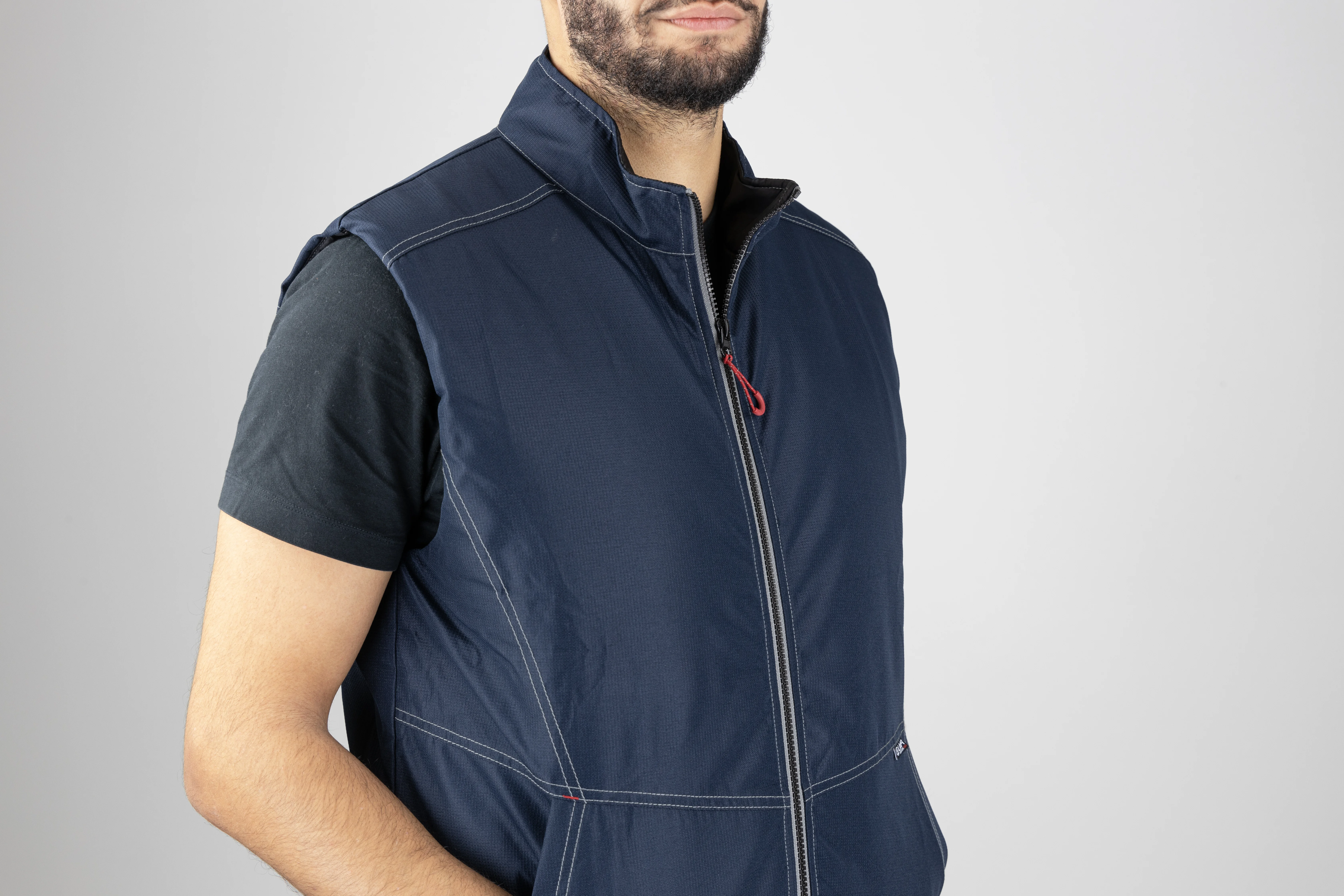 Veste de travail mixte sans manches matelassé MECANIC - MARINE image