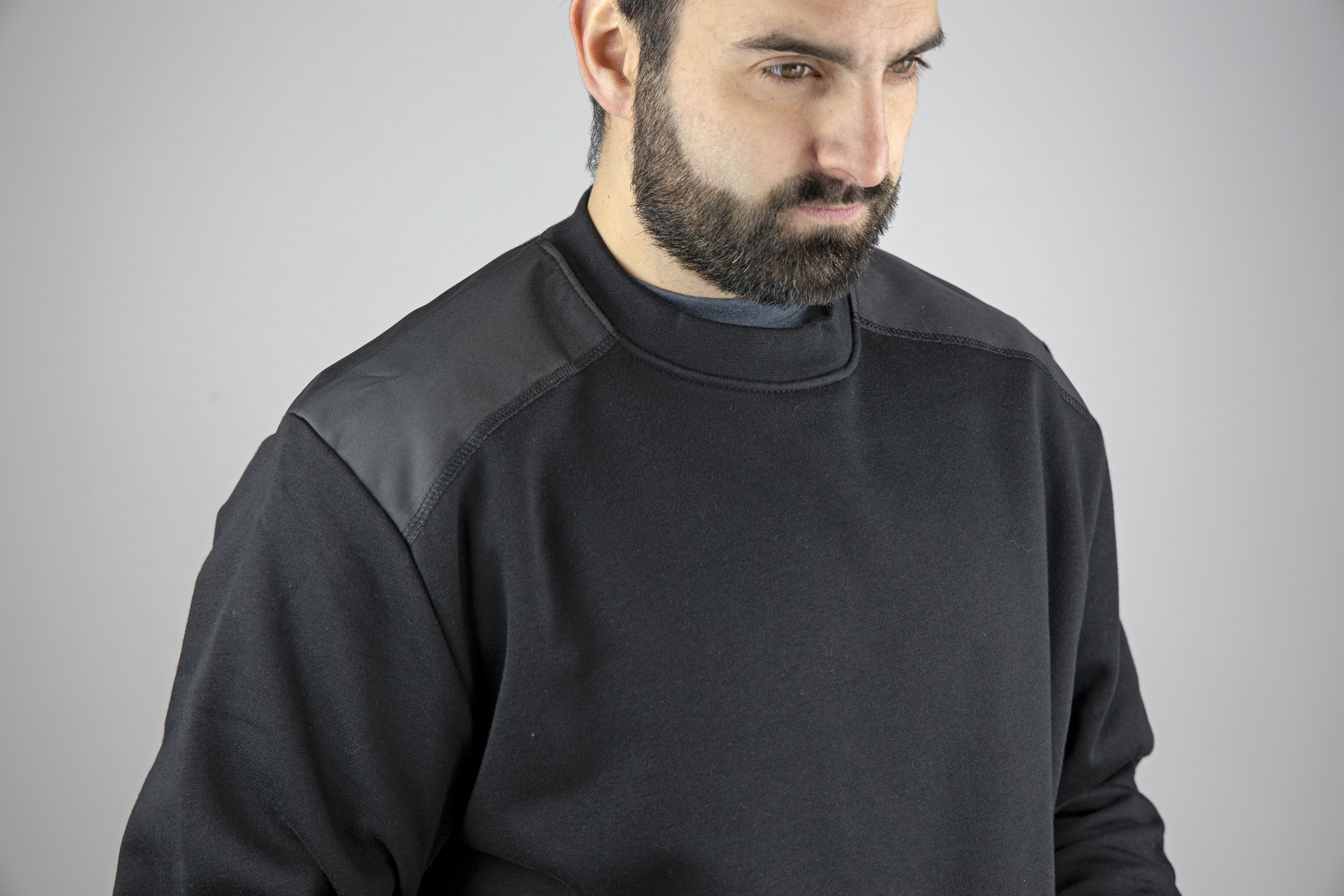 Sweat de travail col rond BRUXELLES - NOIR image