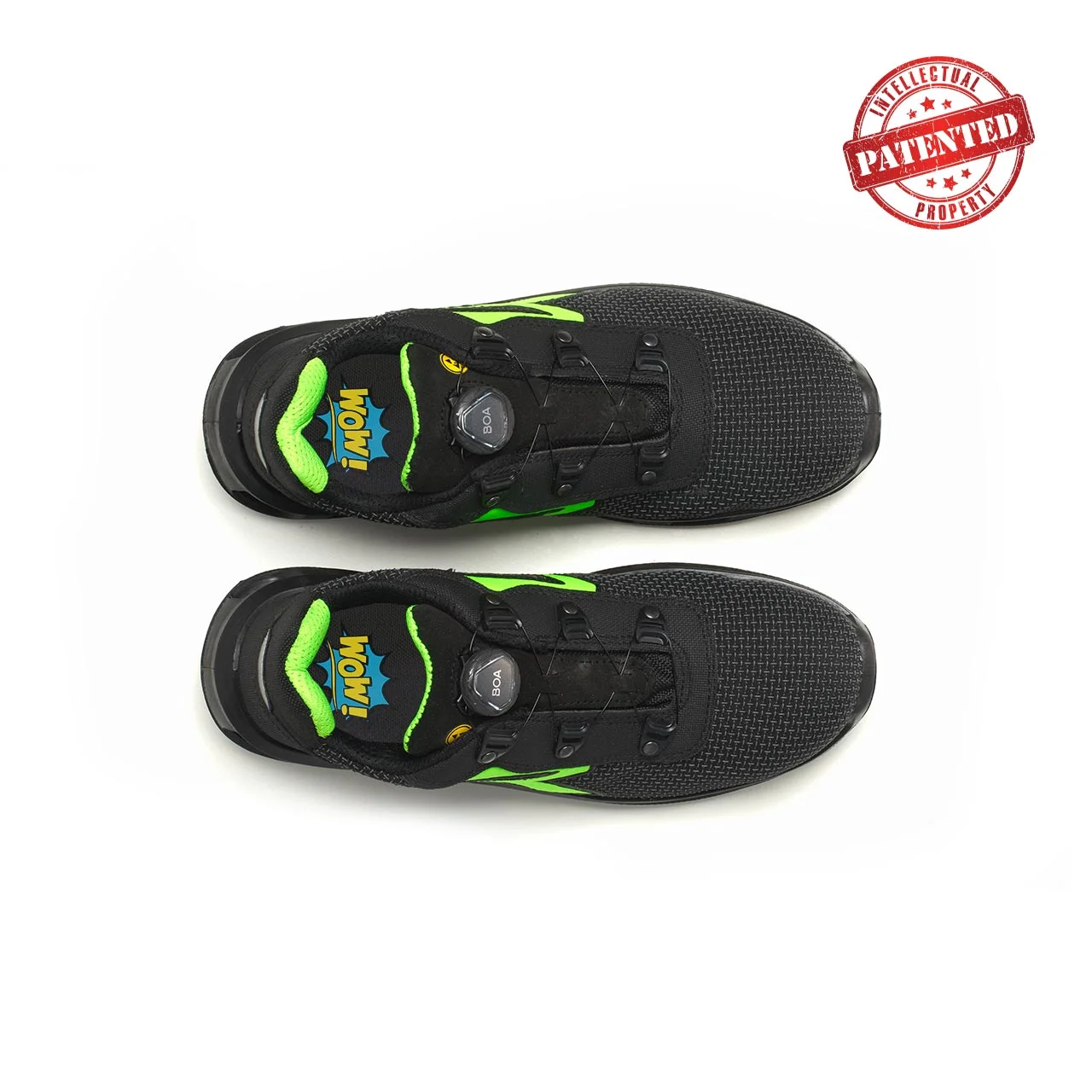 Chaussures de sécurité basses MONSTER BOA ESD S3 CI SRC - Noir/Vert image