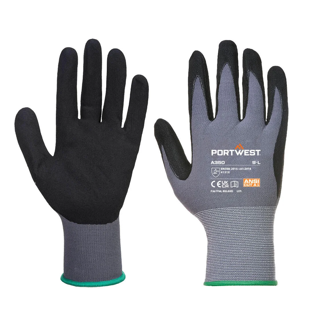 Gants DermiFlex Noir L - Taille 9 image