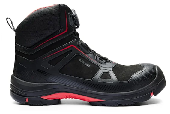 Chaussures de sécurité mi-hautes GECKO 2473 - Noir/Rouge image