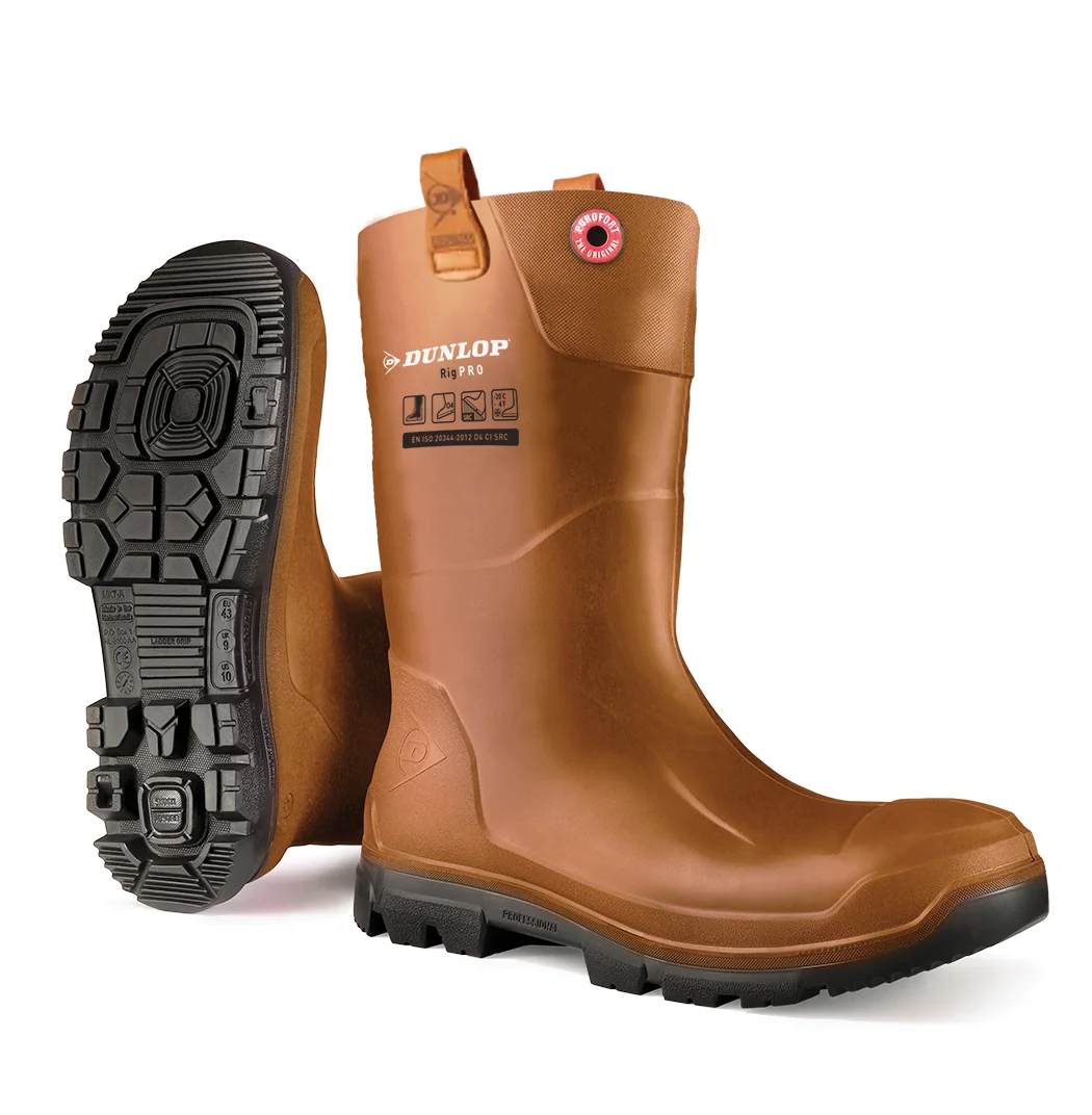 Bottes de sécurité hautes RIGAIR PRO FUR PU S5 (LJ2HR42) - Marron image
