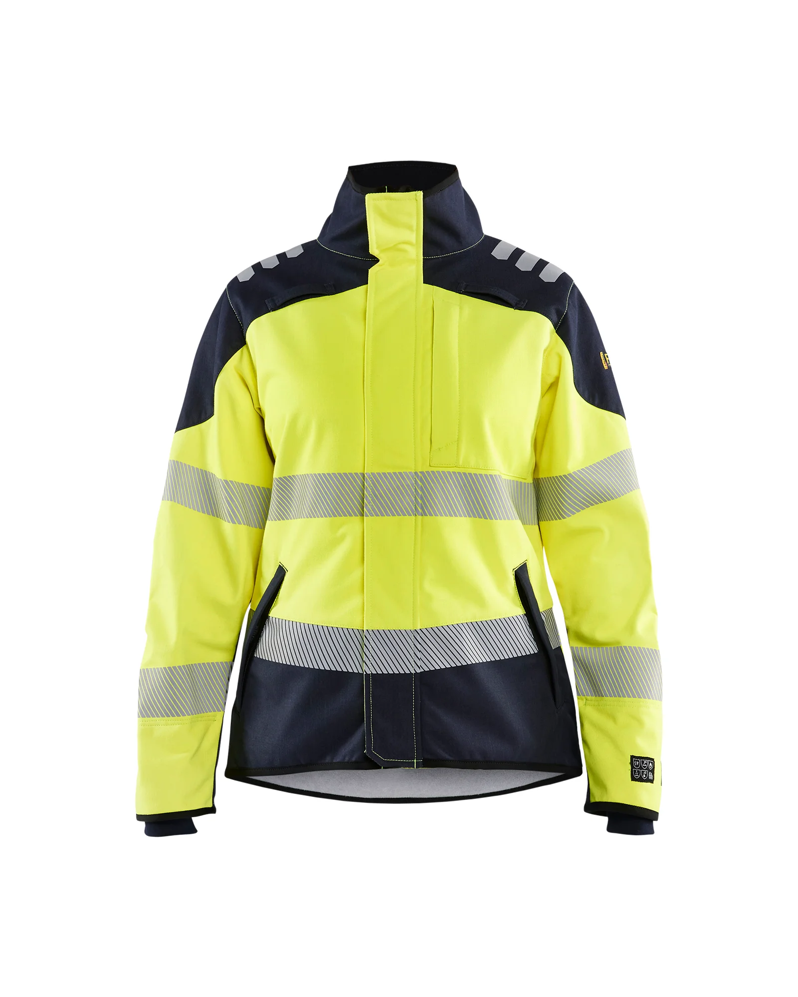Veste de travail hardshell multinorme femme 4448 - Jaune/Marine image