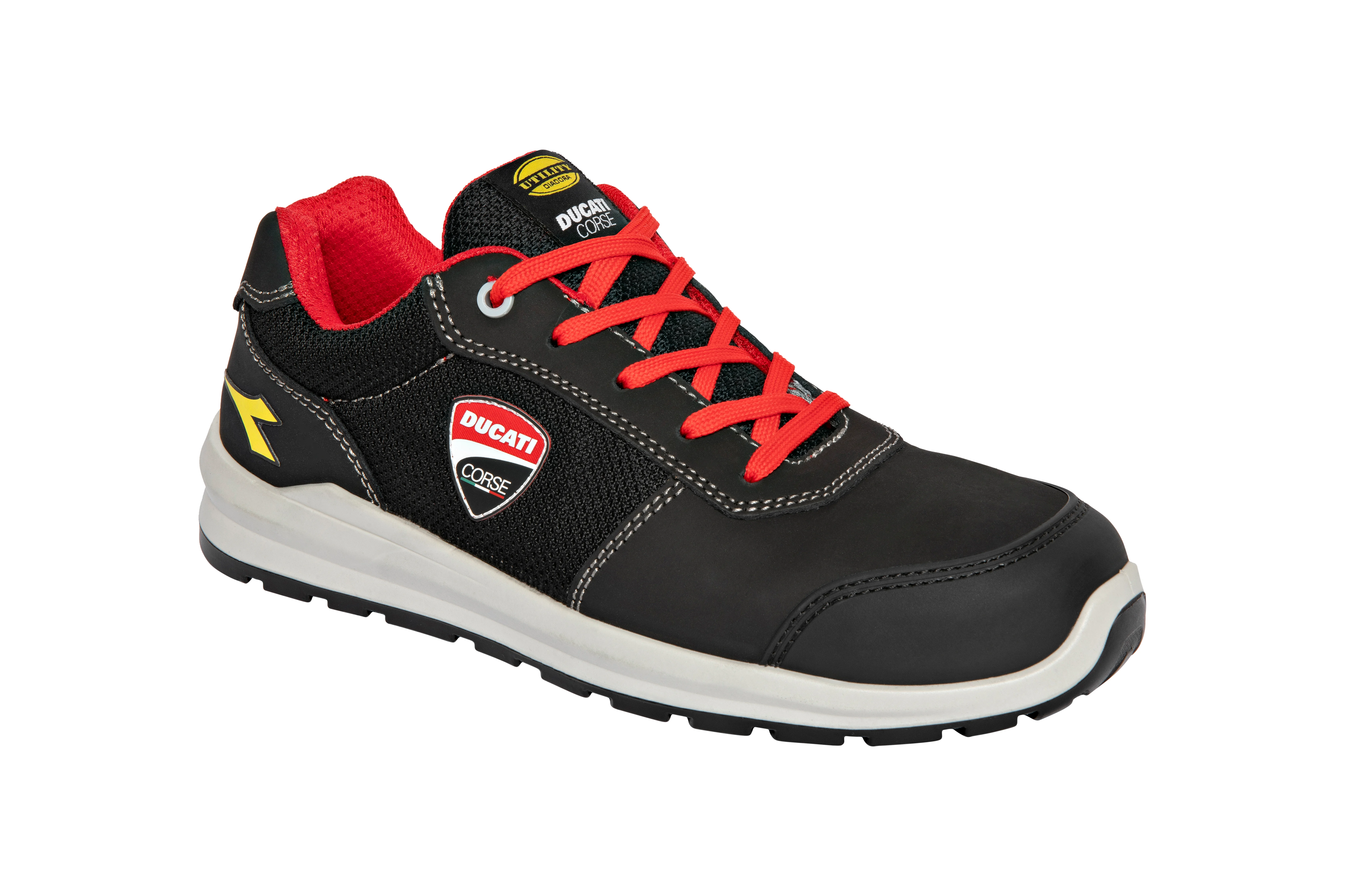 Chaussures de sécurité basses DUCATI SPEEDY RACE S1PS FO SR SC MET FREE - Noir/Rouge image