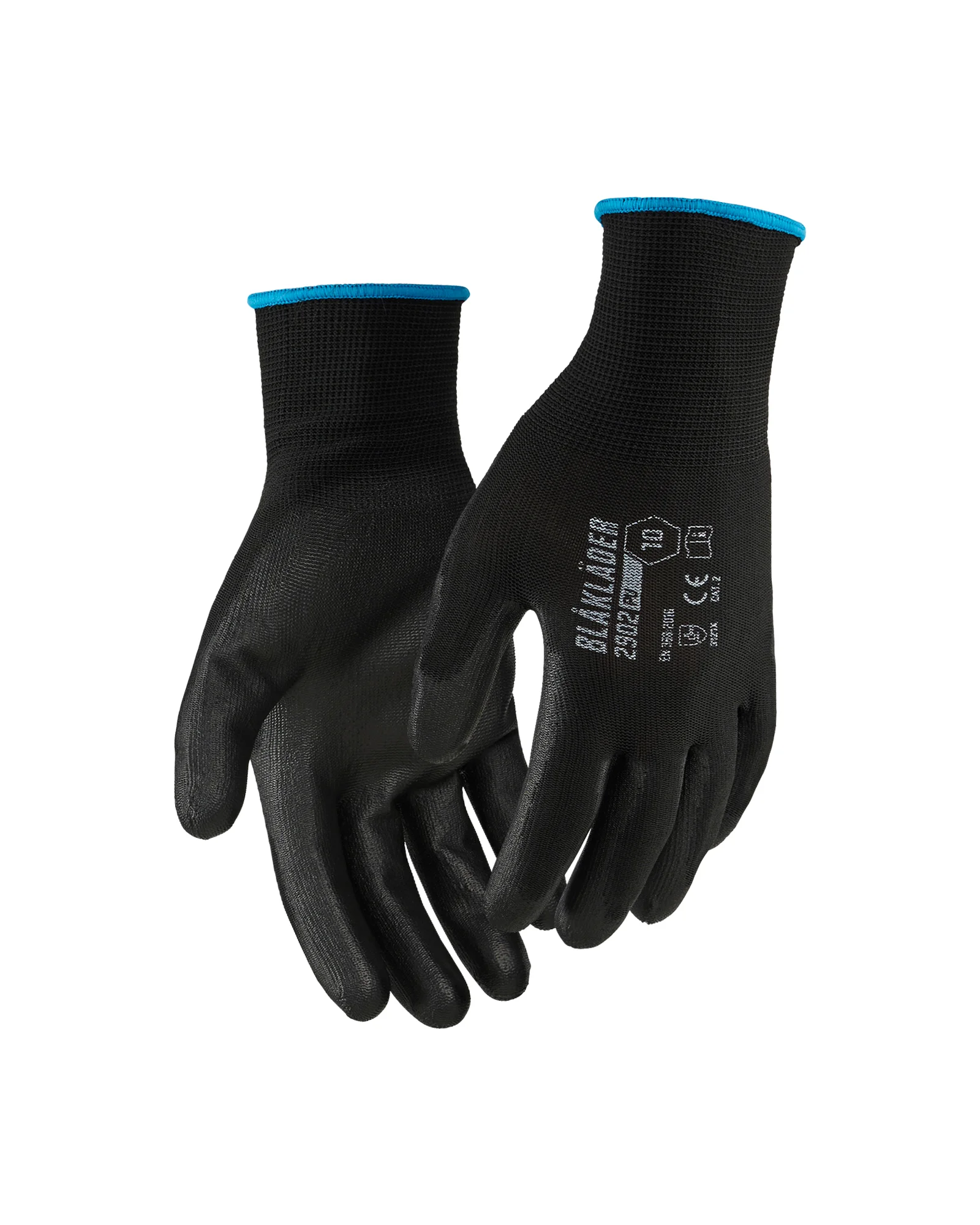 Lot de 12 paires - Gants de travail enduits de PU - Noir image