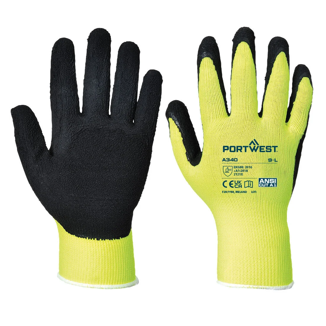Gants Grip HiVis Latex image