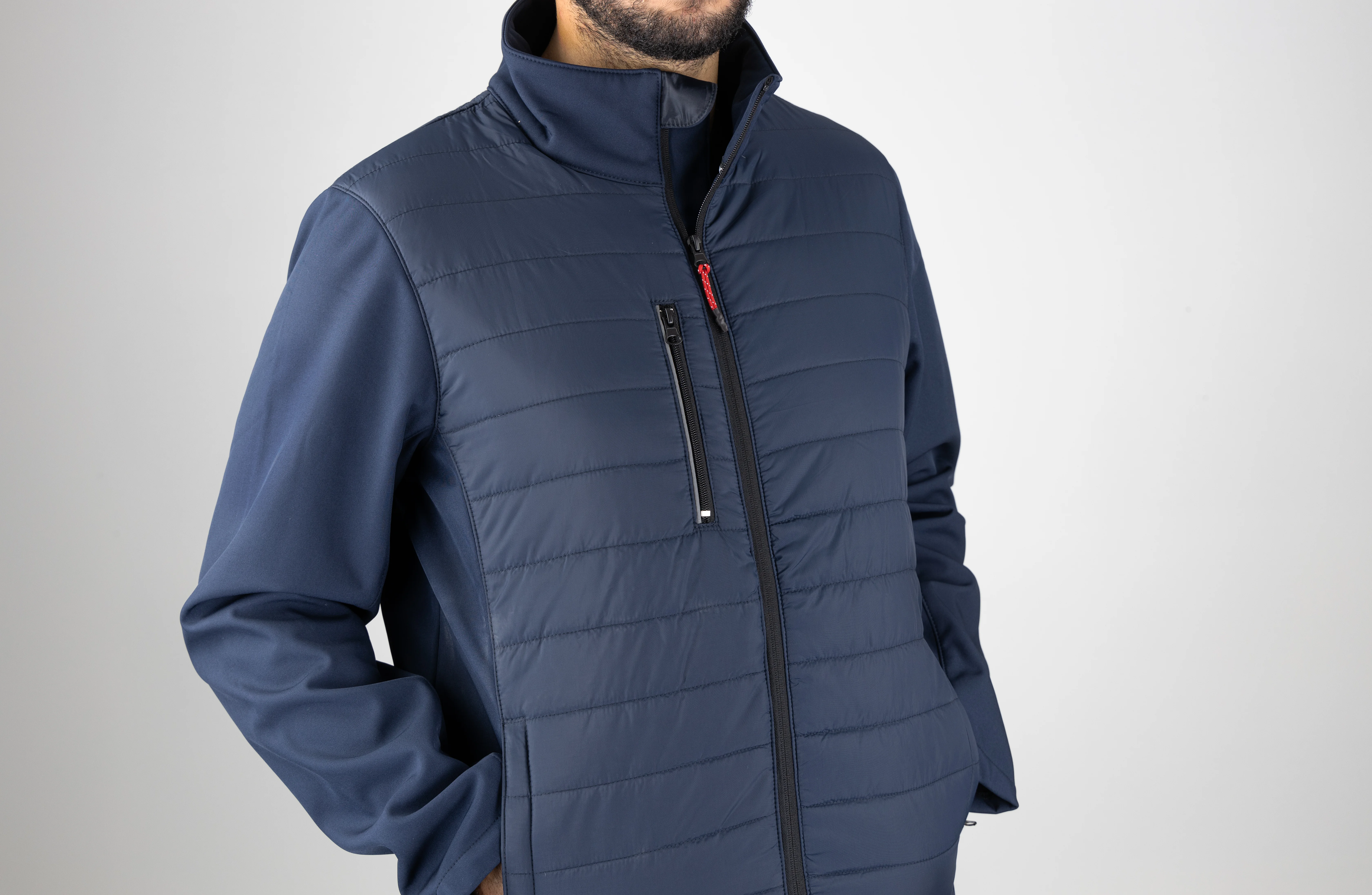 Veste de travail bi matière SAFE - BLEU FONCÉ image