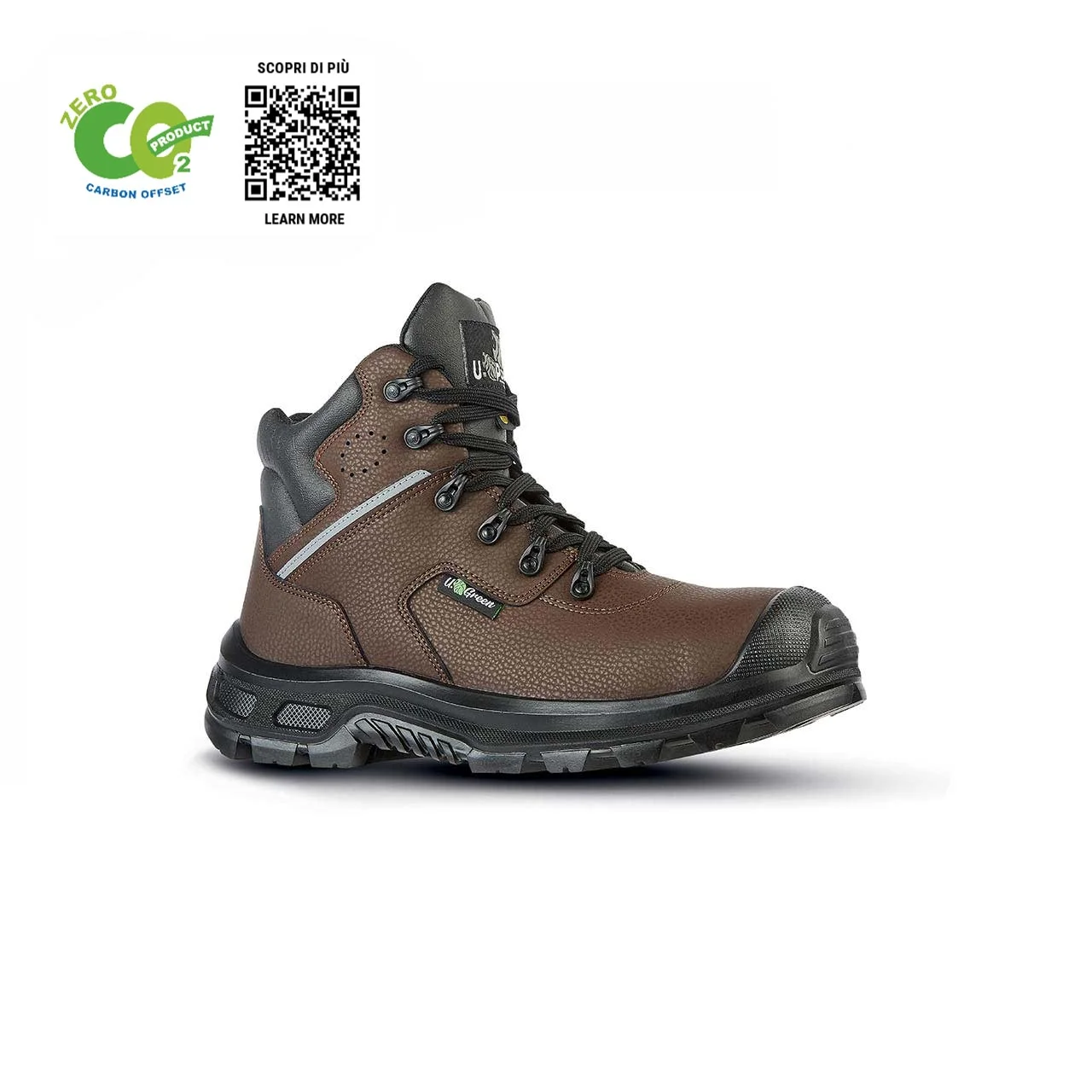 Chaussures de sécurité hautes LANCASTER UK ESD S3 CI SRC - Marron/Noir image