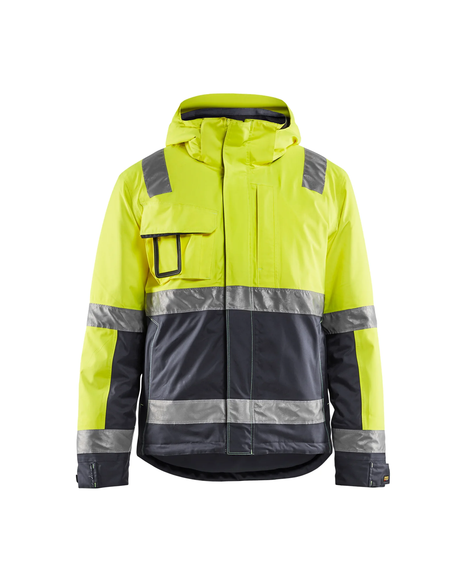 Veste de travail hiver haute visibilité stretch 4870 - Jaune fluo/Gris moyen image