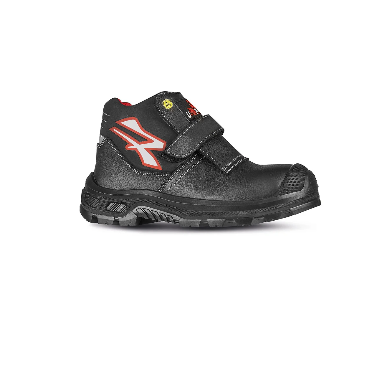 Chaussures de sécurité hautes DUBAI UK ESD S3 CI SRC - Noir/Rouge image