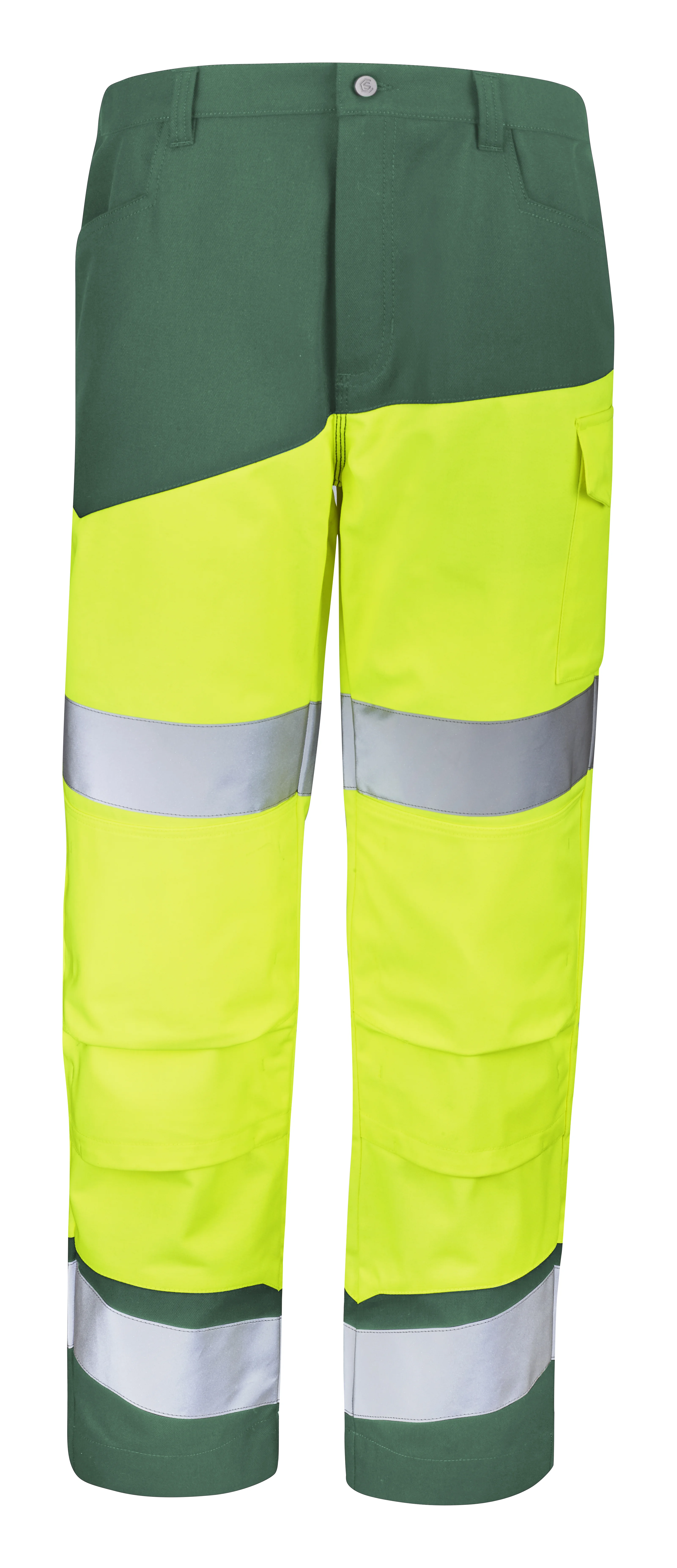 PANTALON POCHES GENOUX FLUO SAFE XP JAUNE FLUO/VERT AMAZONIE image