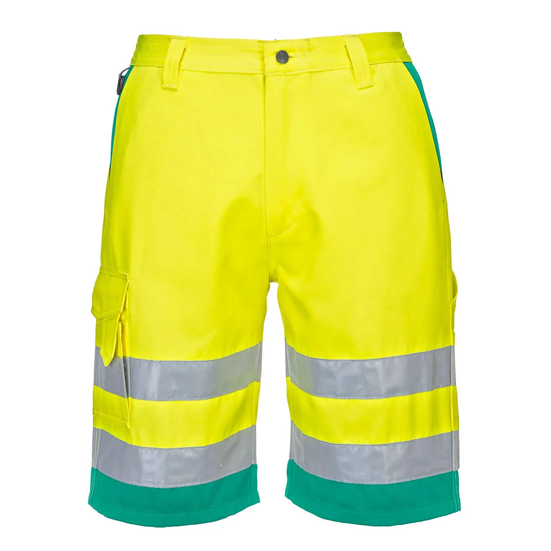 Short en poly-coton léger haute visibilité Jaune/Théal image