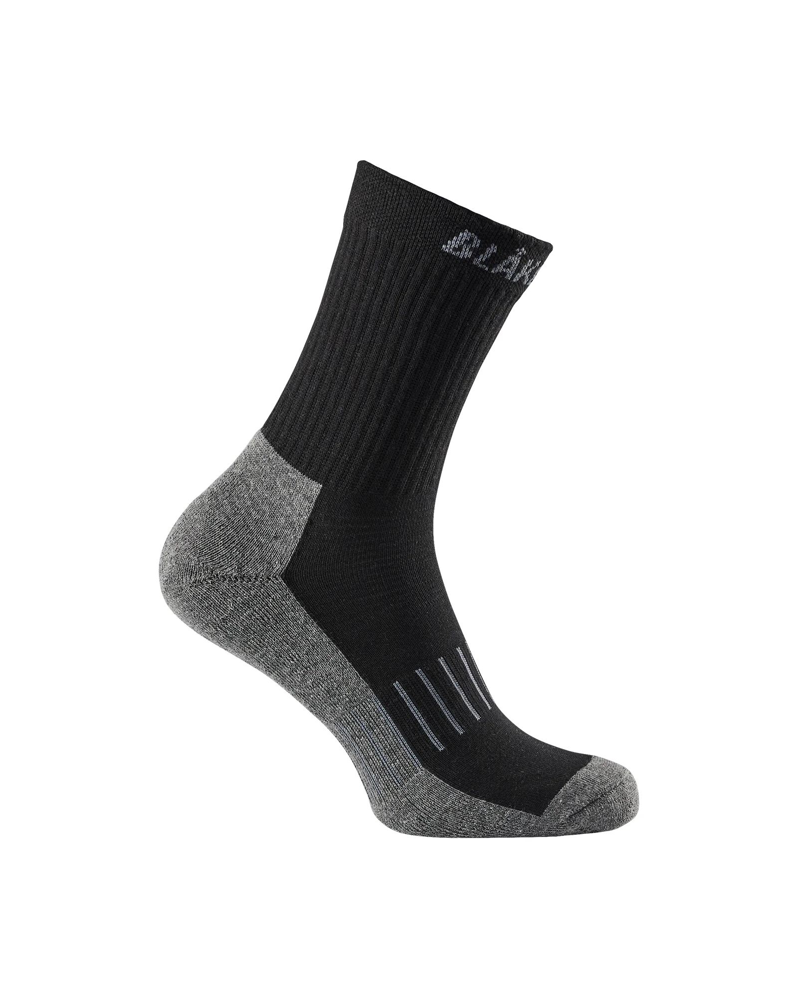 Lot de 3 paires de chaussettes en coton - Noir/Gris foncé image