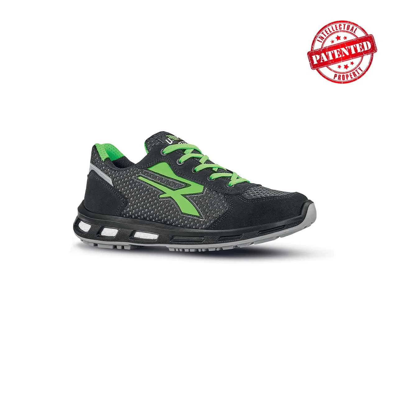 Chaussures de sécurité basses NATE 01 FO ESD SRC - Noir/Vert image