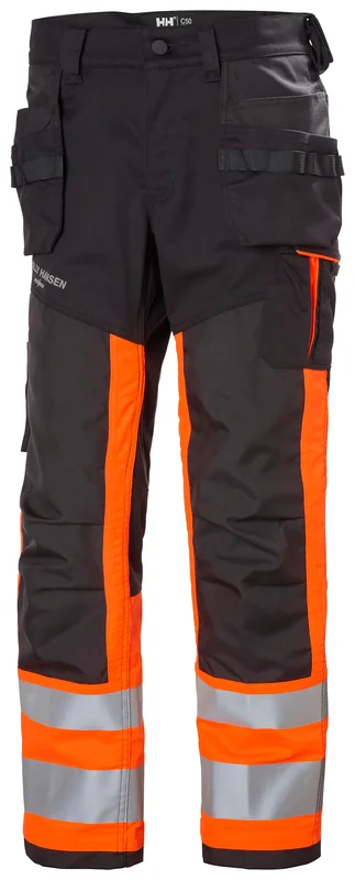 Pantalon de construction haute visibilité classe 1 ALNA 2.0 - Orange/Noir M - FR(42) - C48 - Longues image