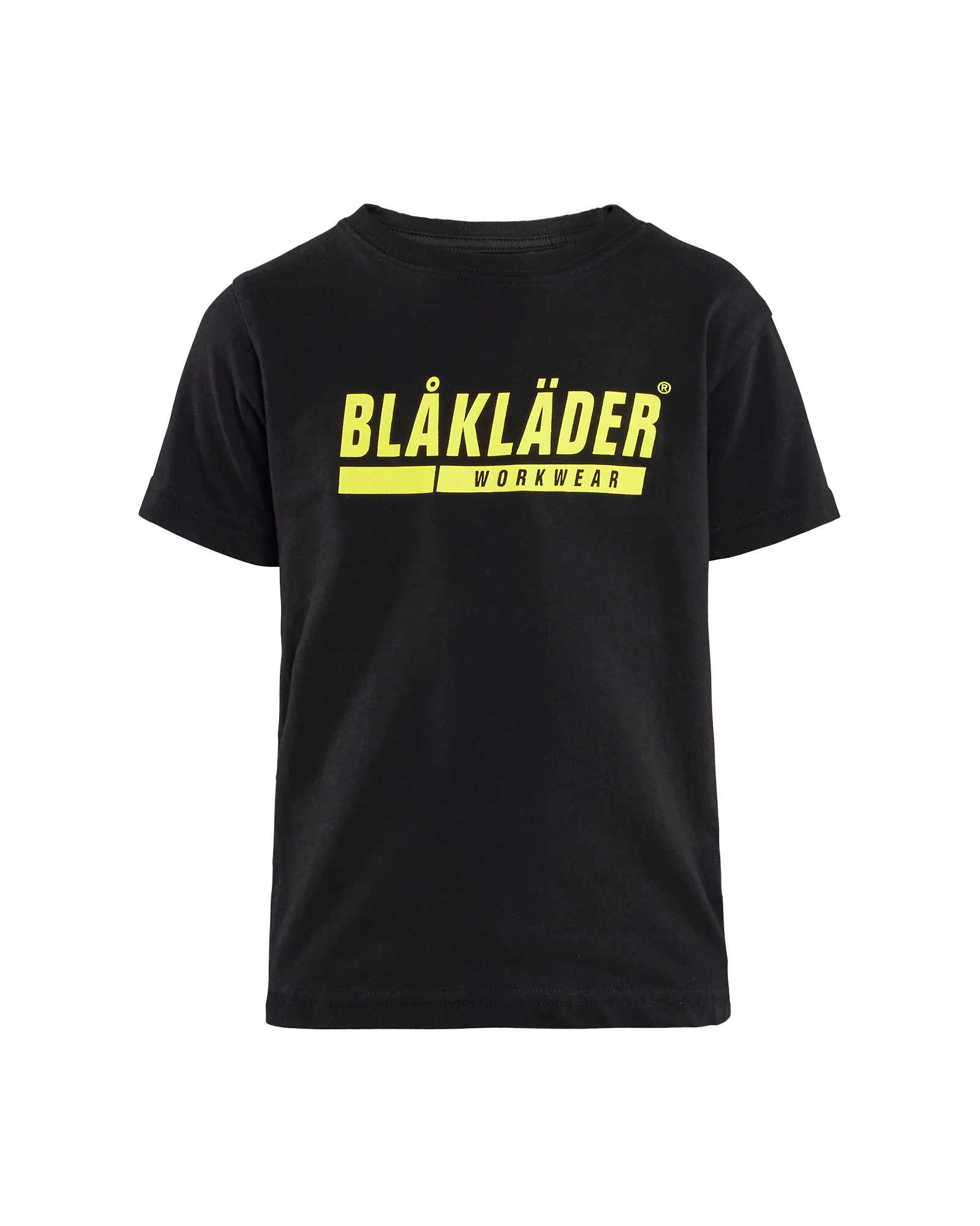 T-shirt de travail Enfant - Noir/Jaune fluo image