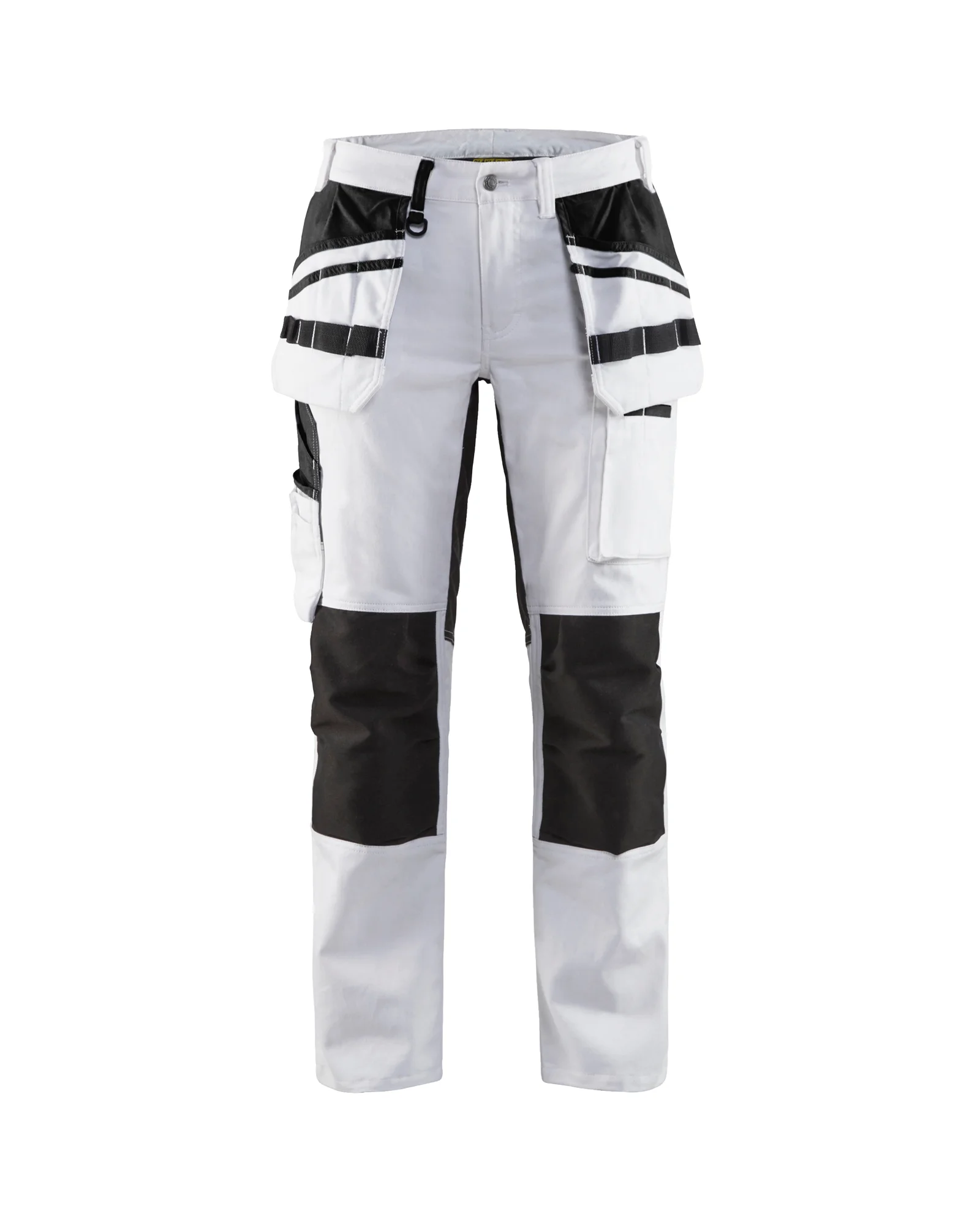 Pantalon de travail peintre stretch femme 7910 - Blanc/Noir image