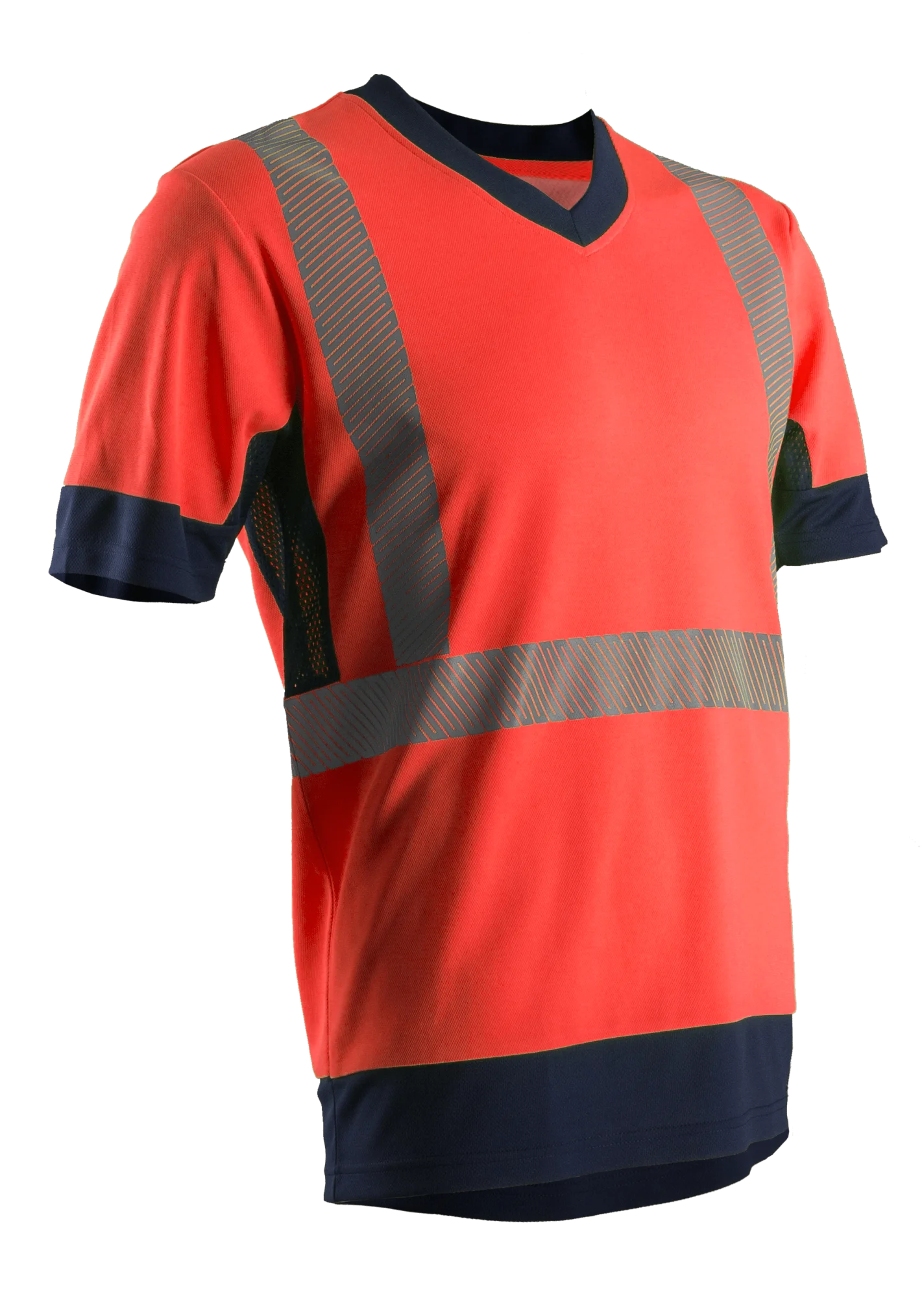 T-shirt de travail manches courtes haute visibilité KOMO - Rouge Fluo image