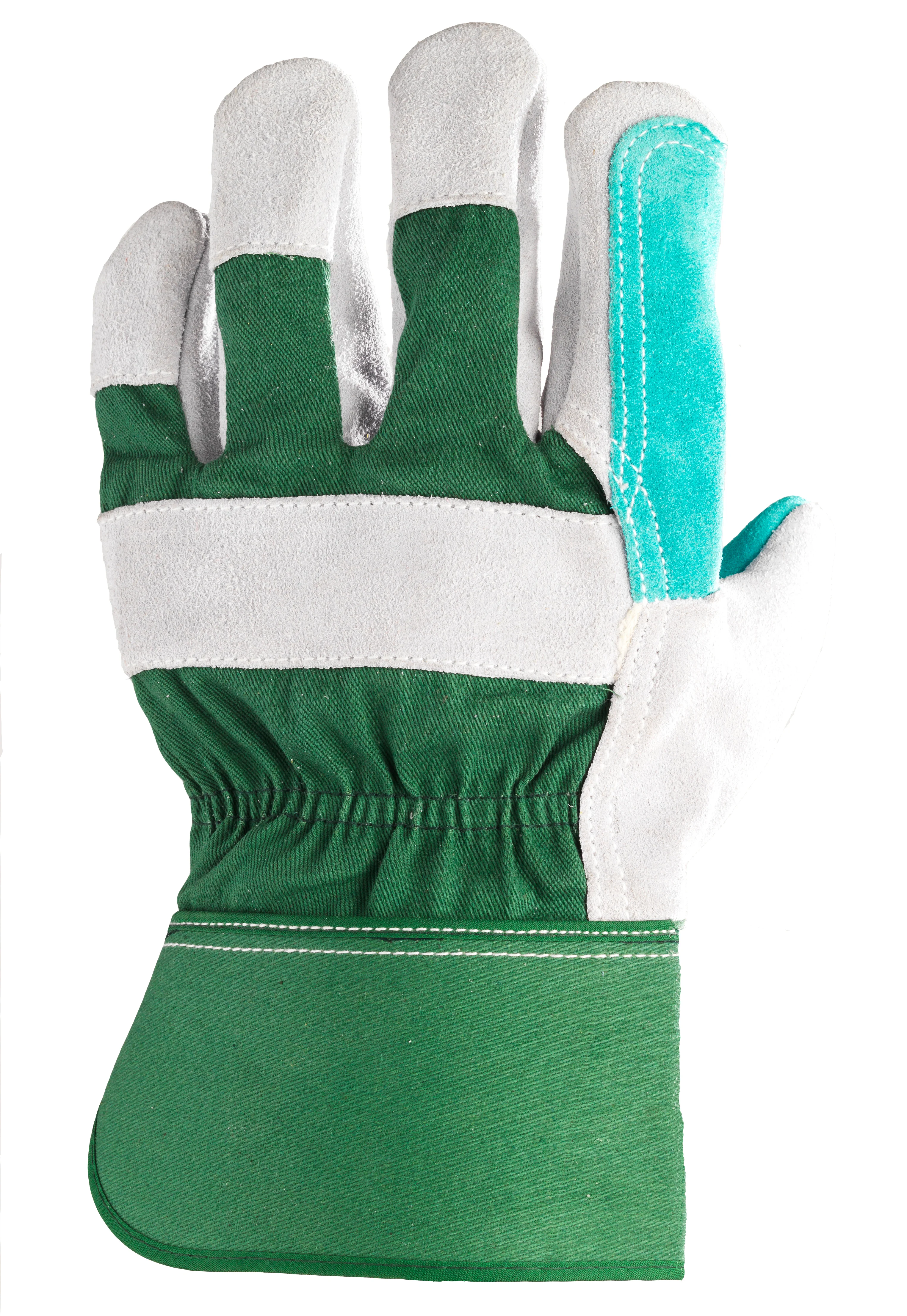 Lot de 60 paires de gants Manutention docker croûte vachette renfort croûte verte image