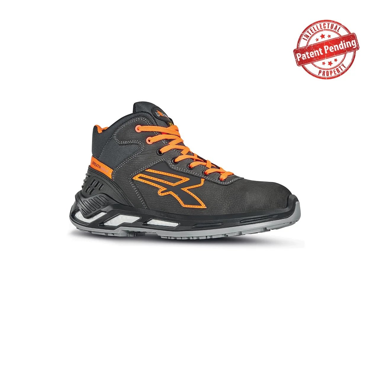 Chaussures de sécurité hautes LORD ESD S3 CI SRC - Gris/Orange image