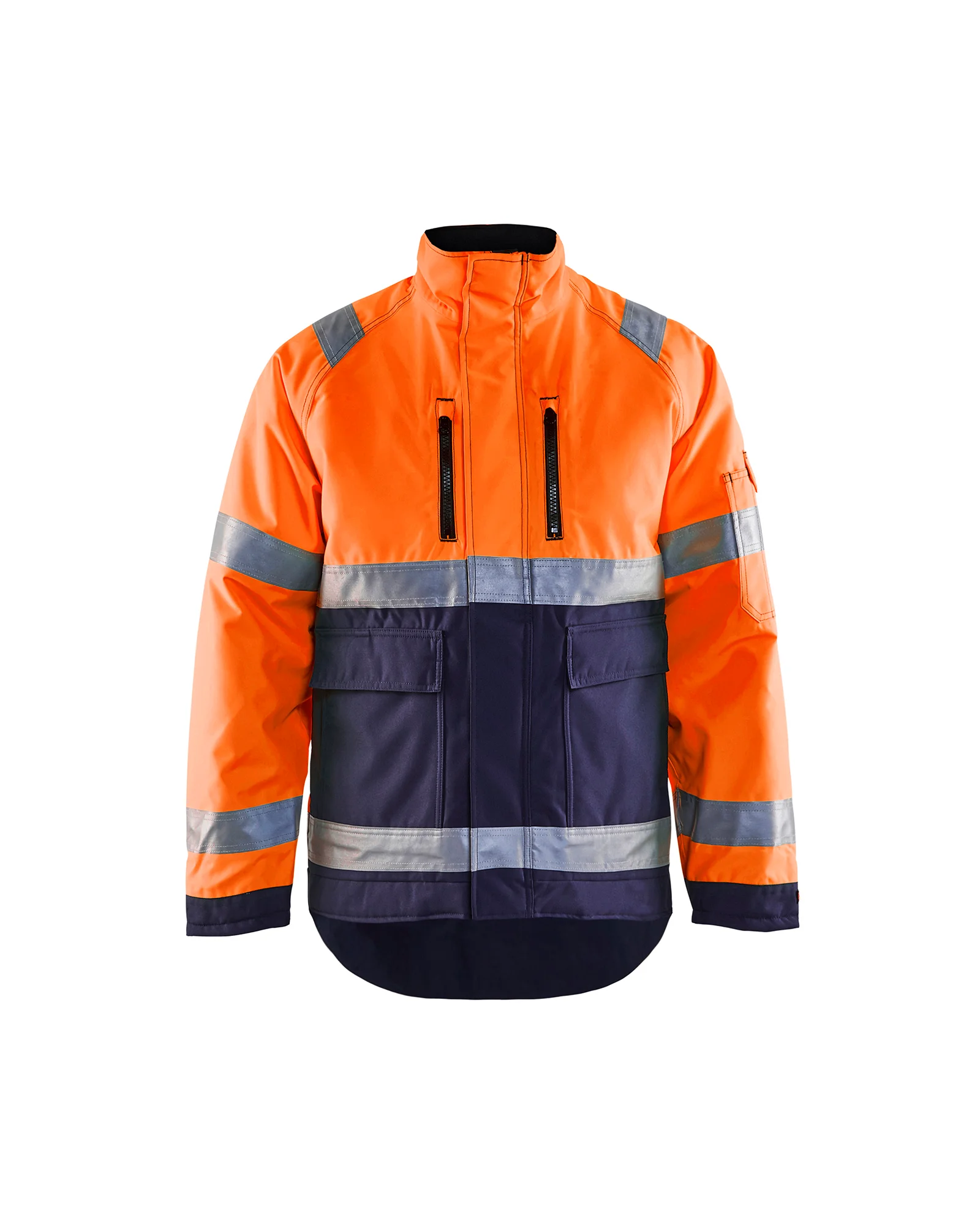 Veste de travail hiver haute visibilité 4827 - Orange fluo/Marine image