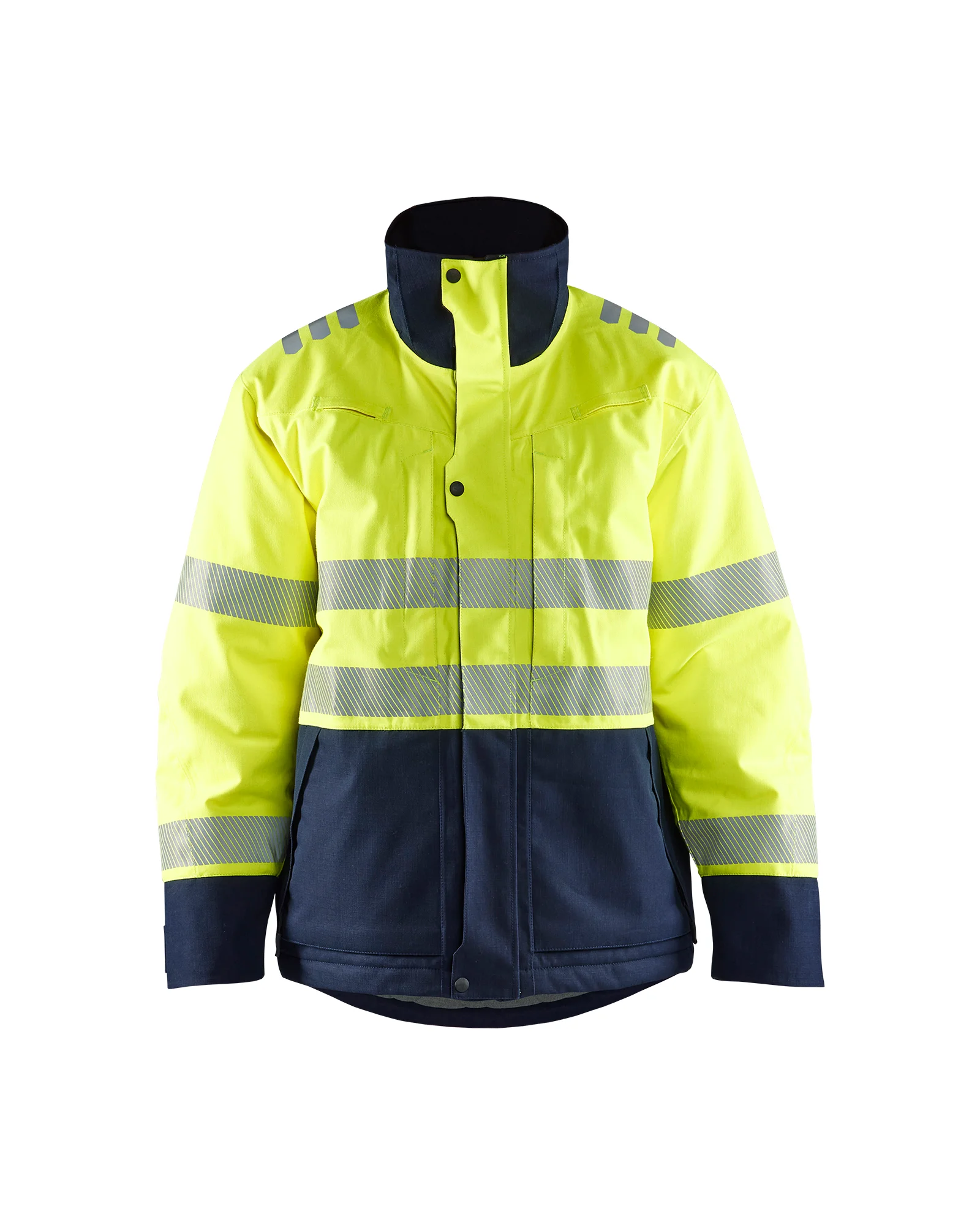 Veste de travail hiver retardant flamme 4517 - Jaune fluo/Marine image