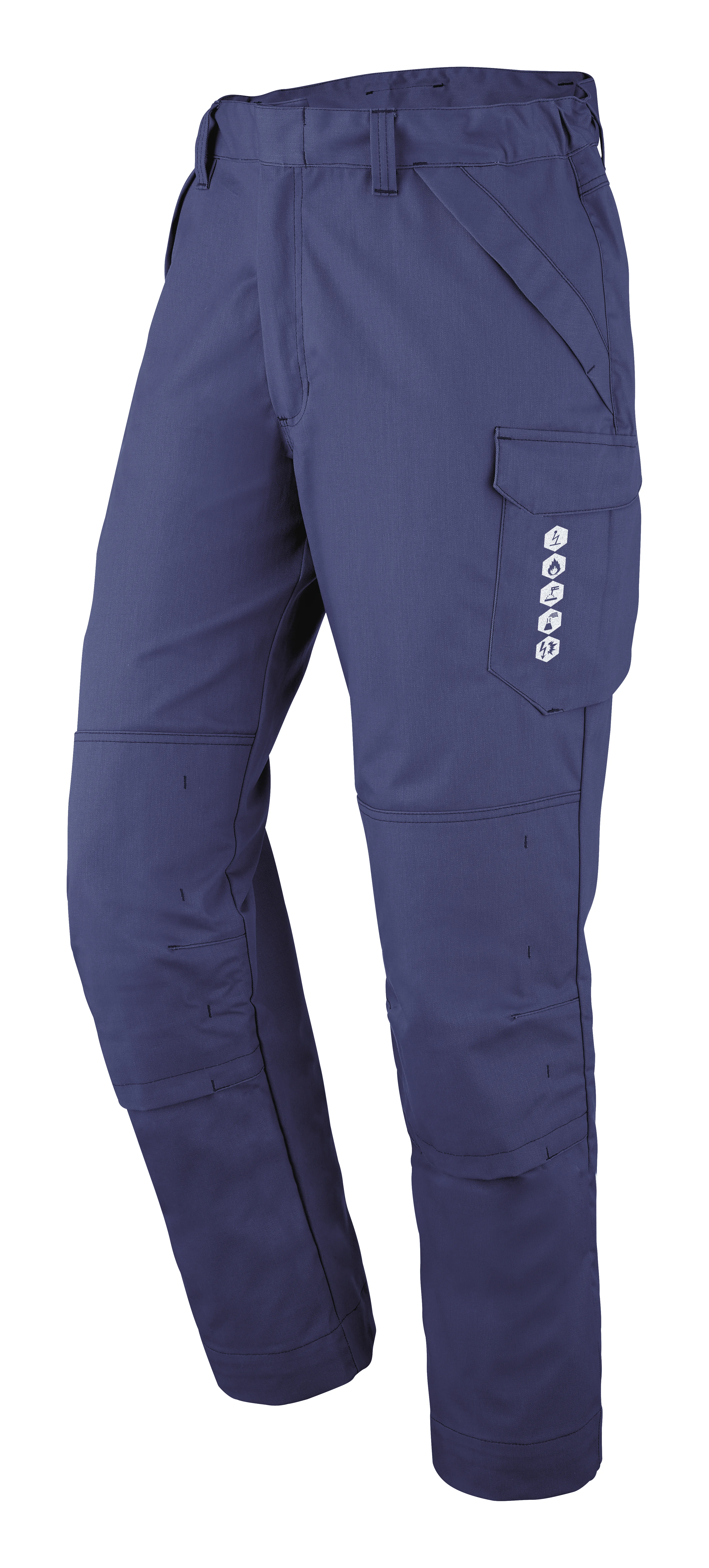 PANTALON POCHES GENOUX DIKI BLEU MARINE image