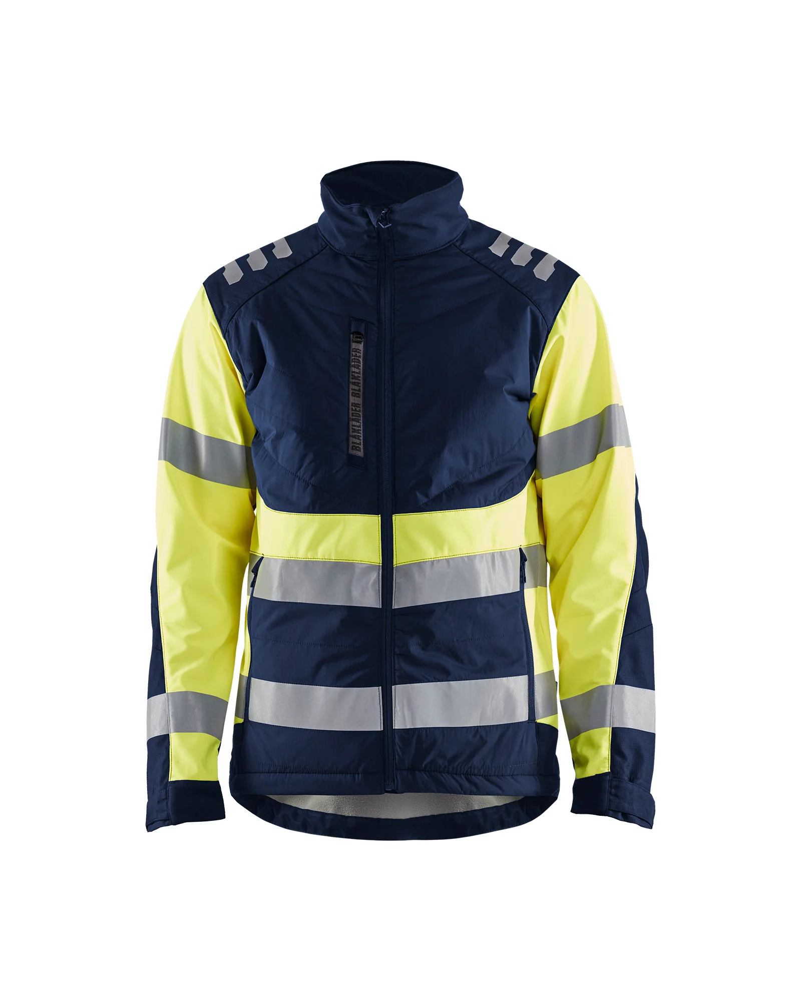 Veste de travail softshell haute visibilité 4497 - Marine/Jaune fluo image
