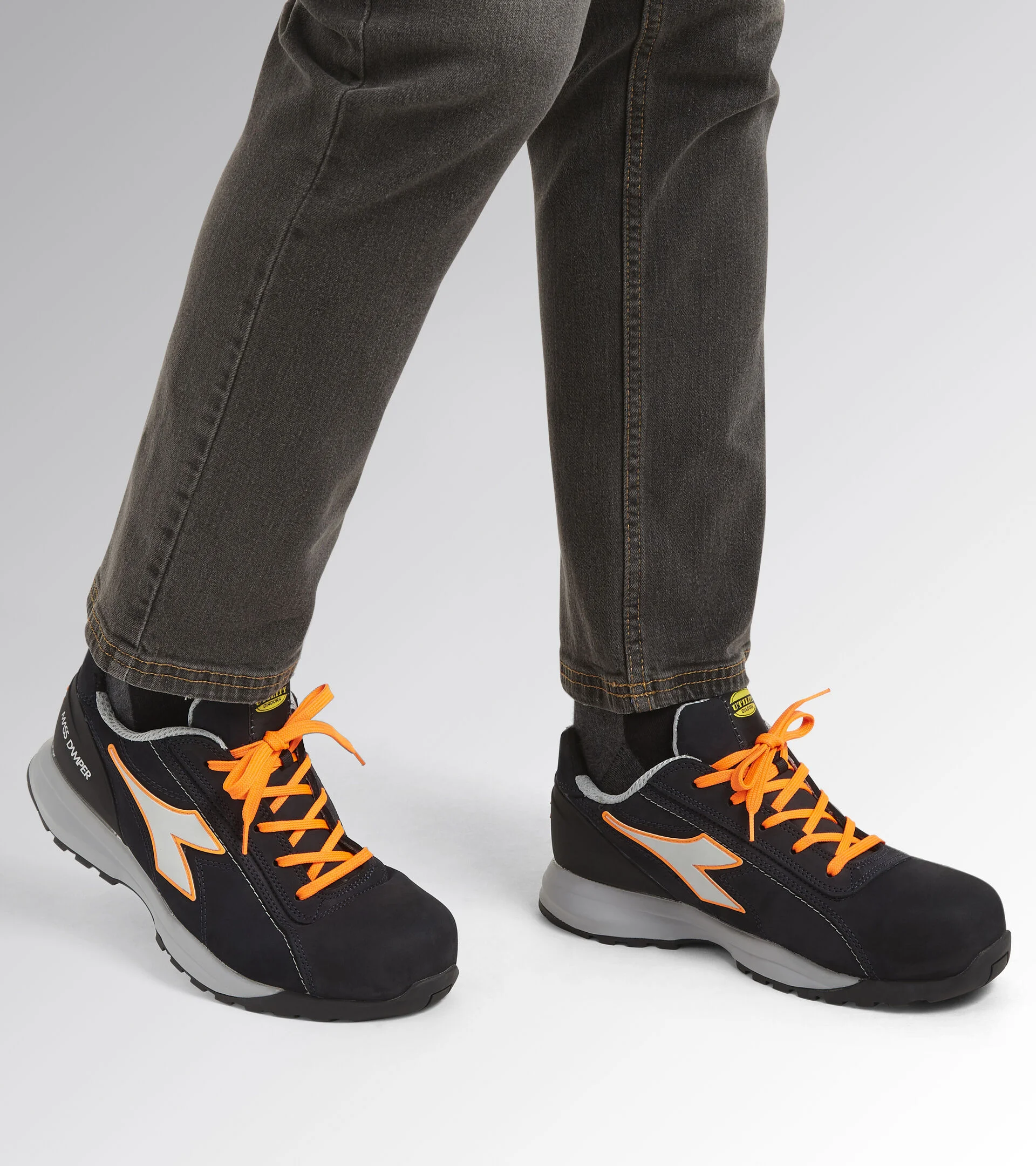 Chaussures de sécurité basses GLOVE MDS S3S FO HRO SR - Bleu Marine/Orange image