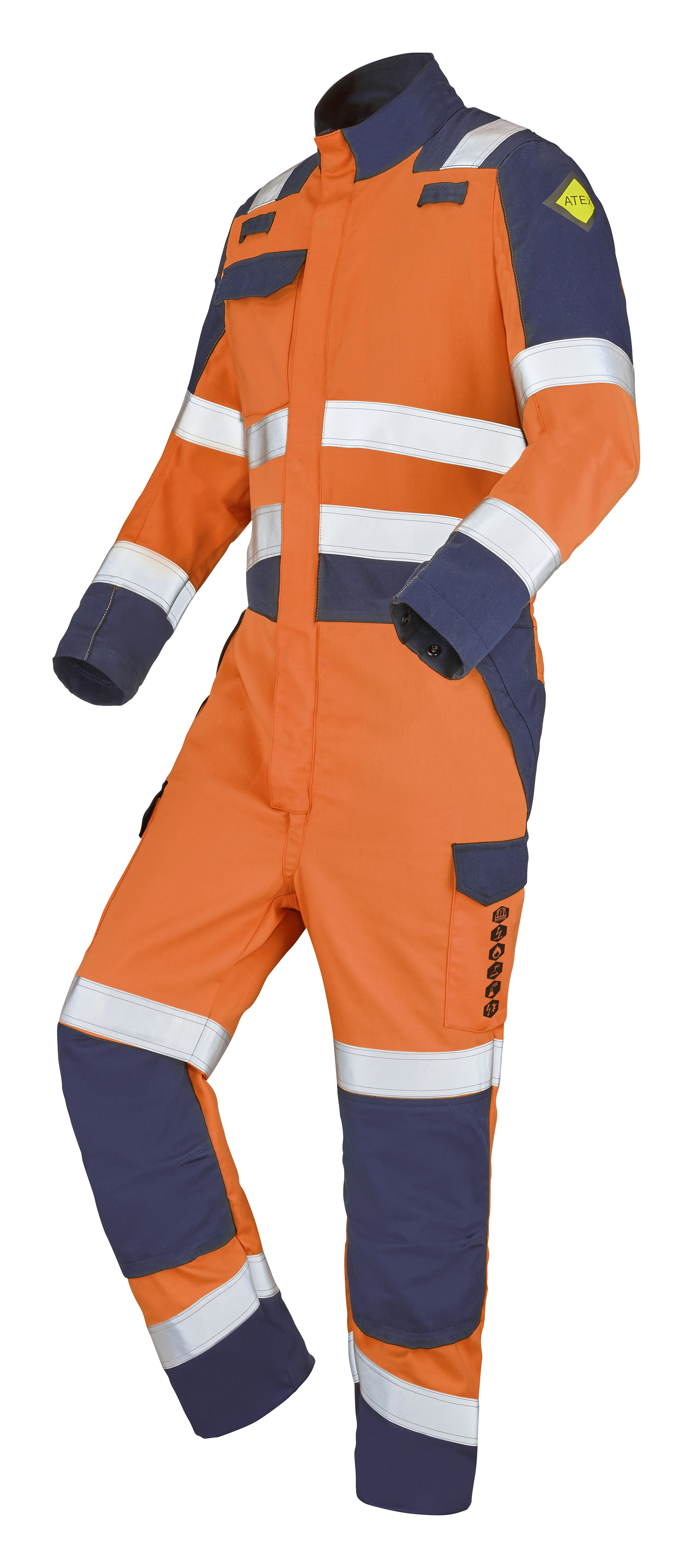 ORANGE FLUO/BLEU MARINE XS - FR(36-38) image