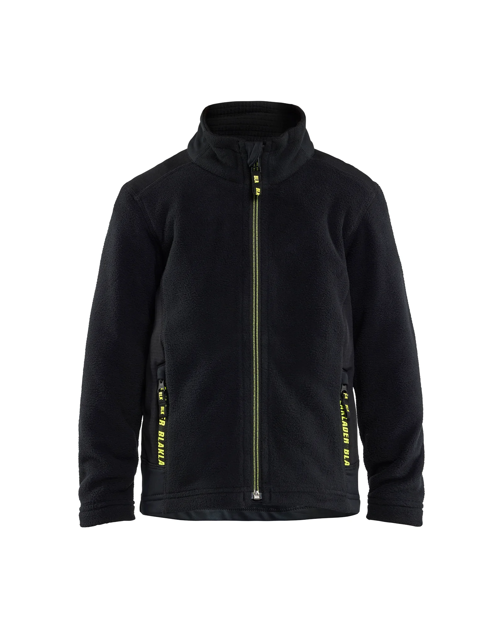 Veste de travail Micropolaire Enfant - Noir/Jaune fluo image