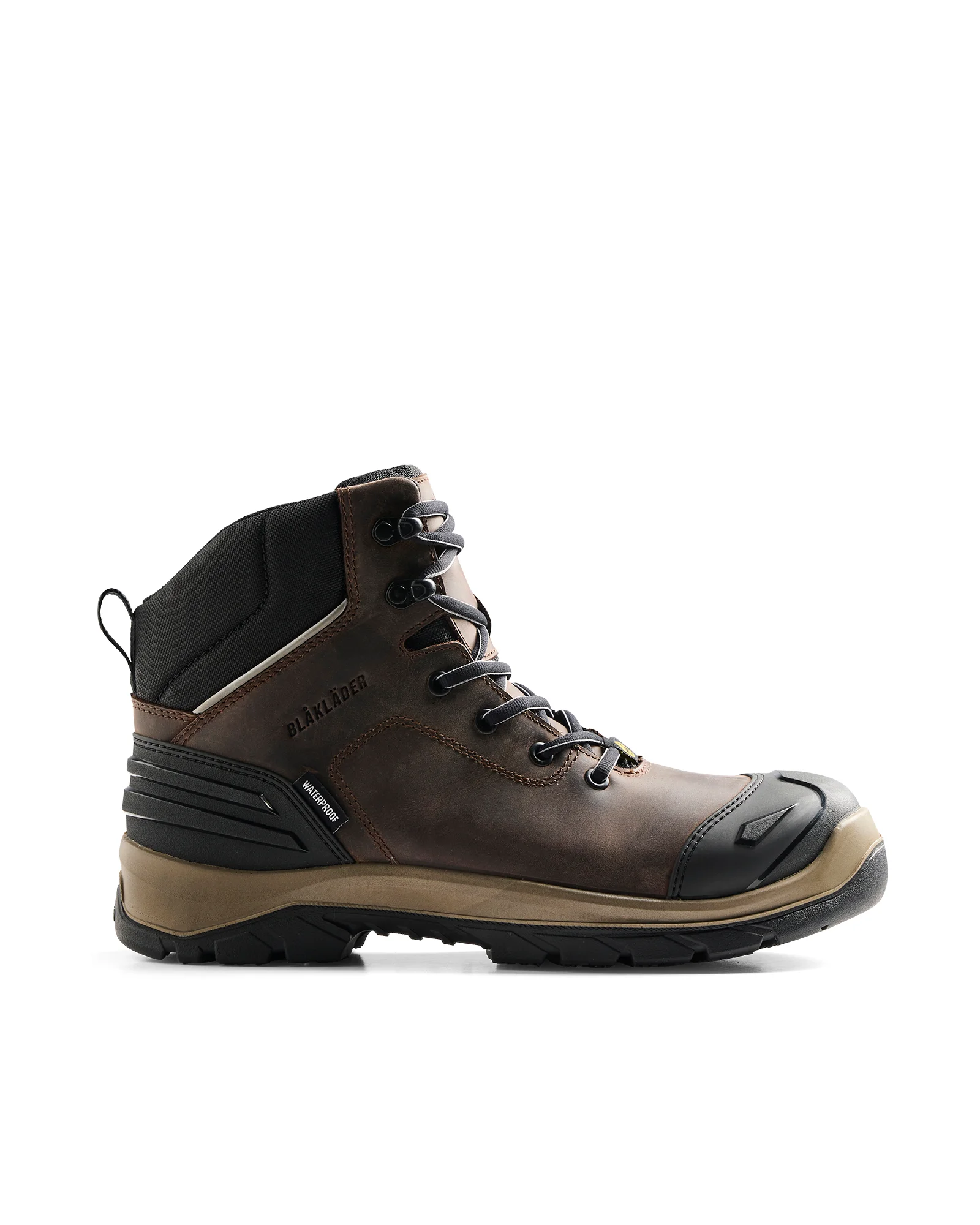 Chaussures de sécurité mi-hautes ELITE S3 imperméables - Marron/Noir image