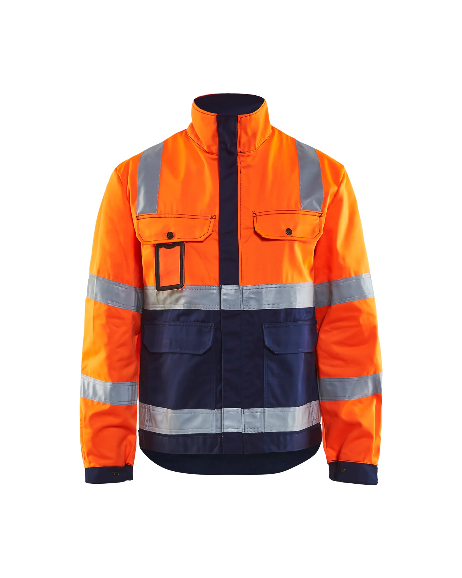 Veste de travail haute visibilité 4023 - Orange fluo/Marine image