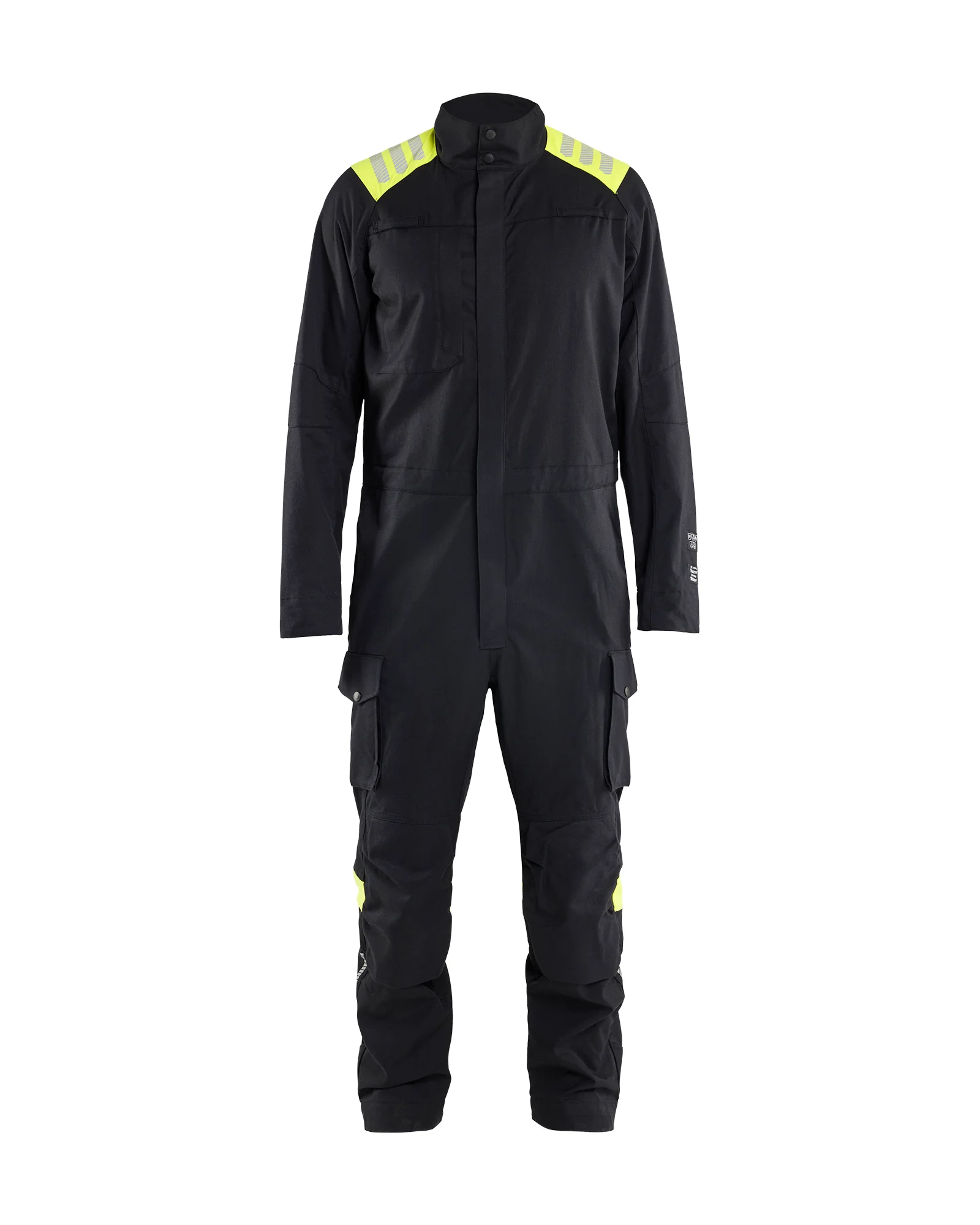 Combinaison manches longues multinormes inhérent - Noir/Jaune fluo image