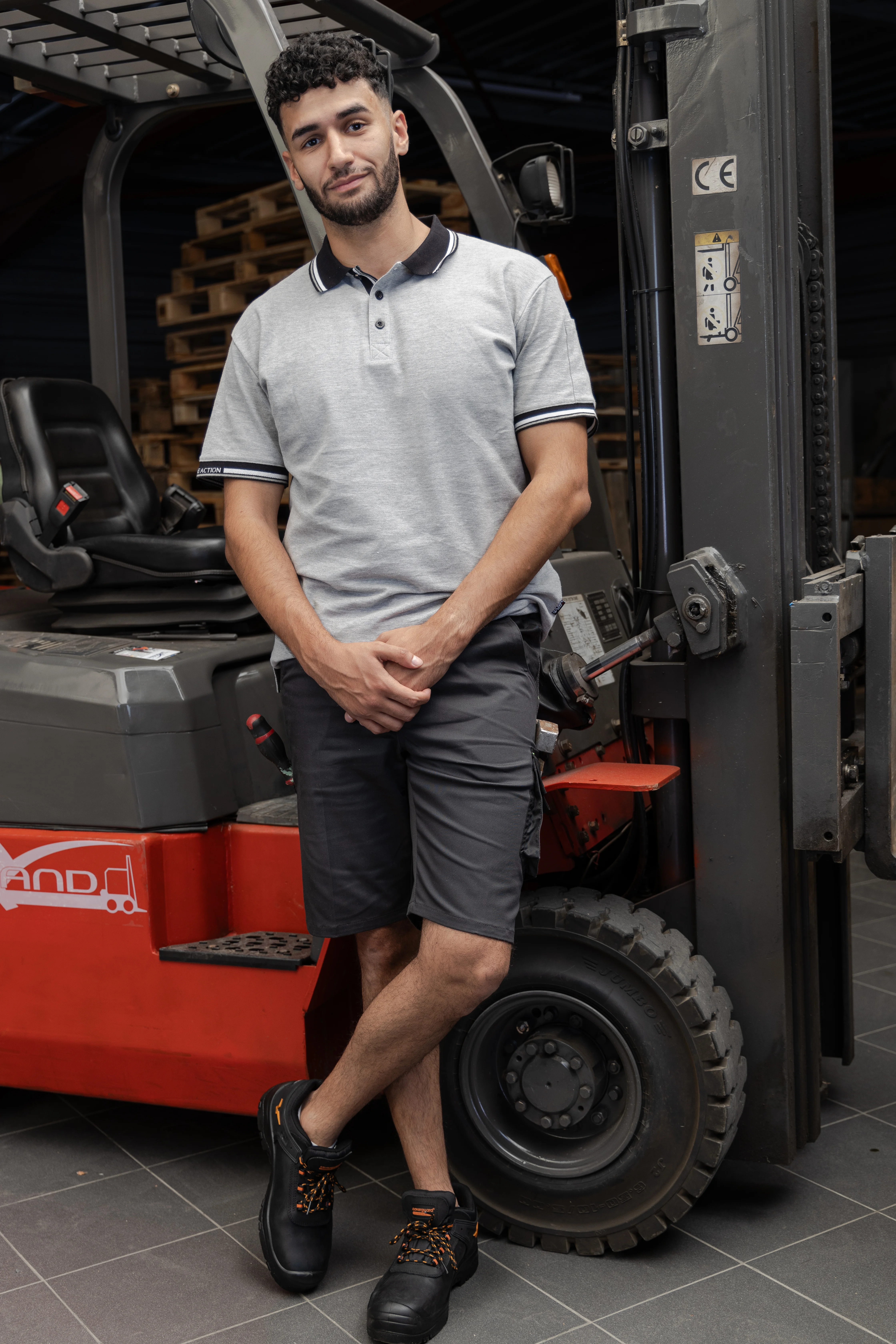 Polo de travail MC PARKER - GRIS CHINÉ image