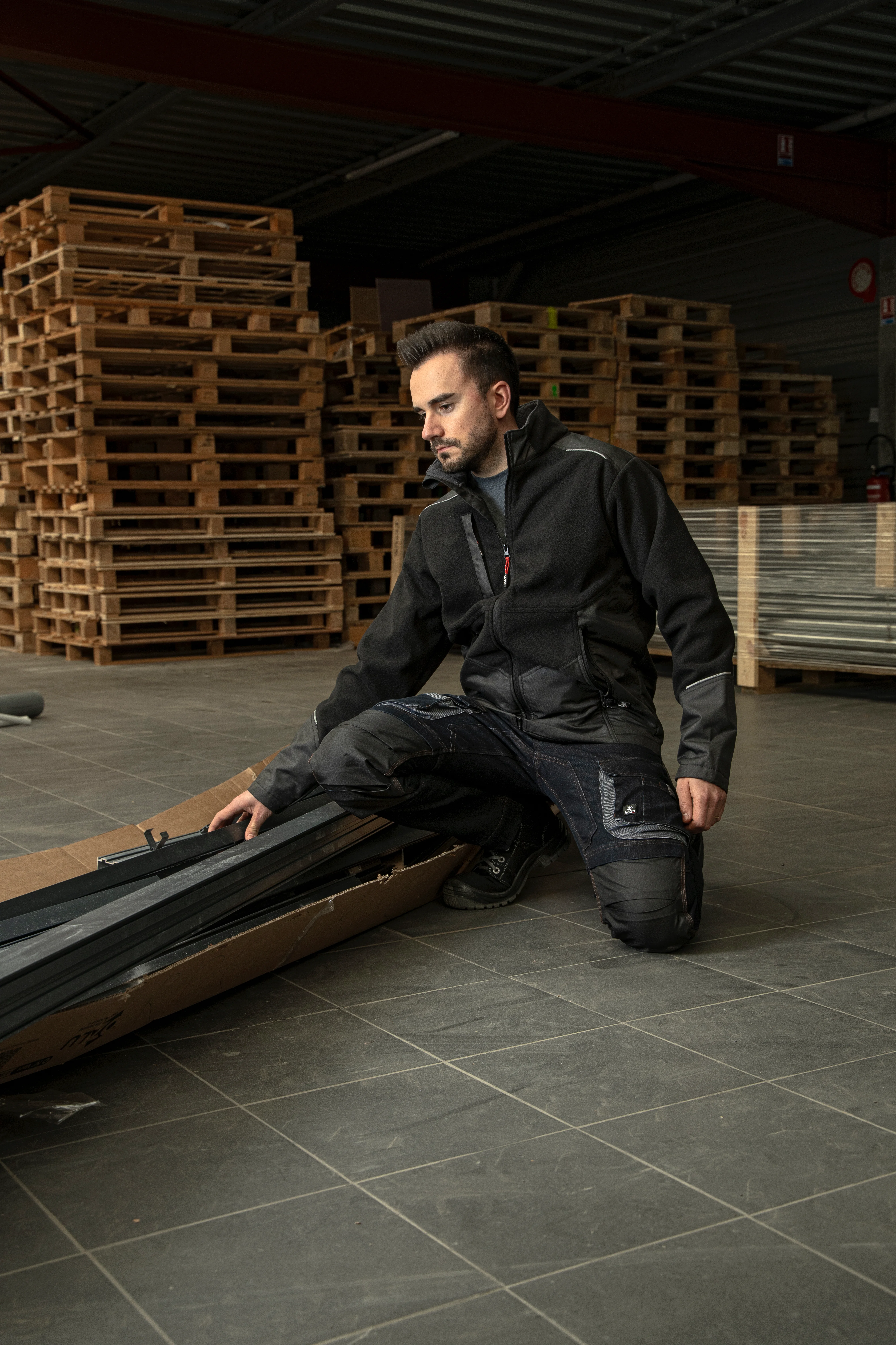 Veste de travail polaire bicolore THEOREME - NOIR image