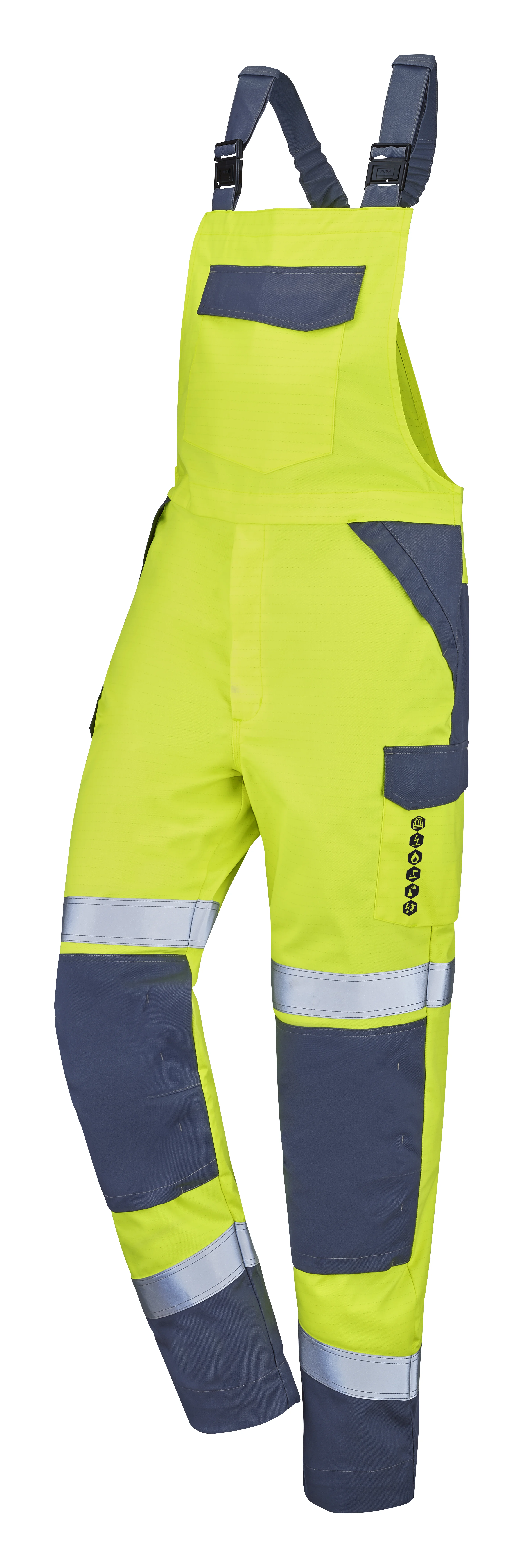 JAUNE FLUO/BLEU MARINE XS image