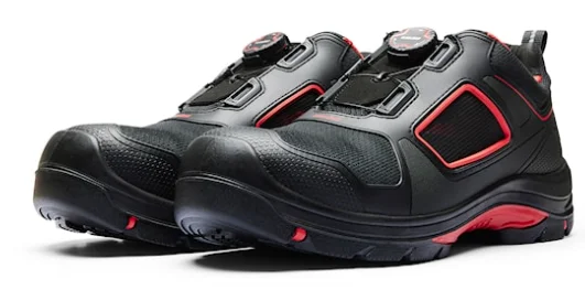 Chaussures de sécurité basses GECKO 2472 - Noir/Rouge image