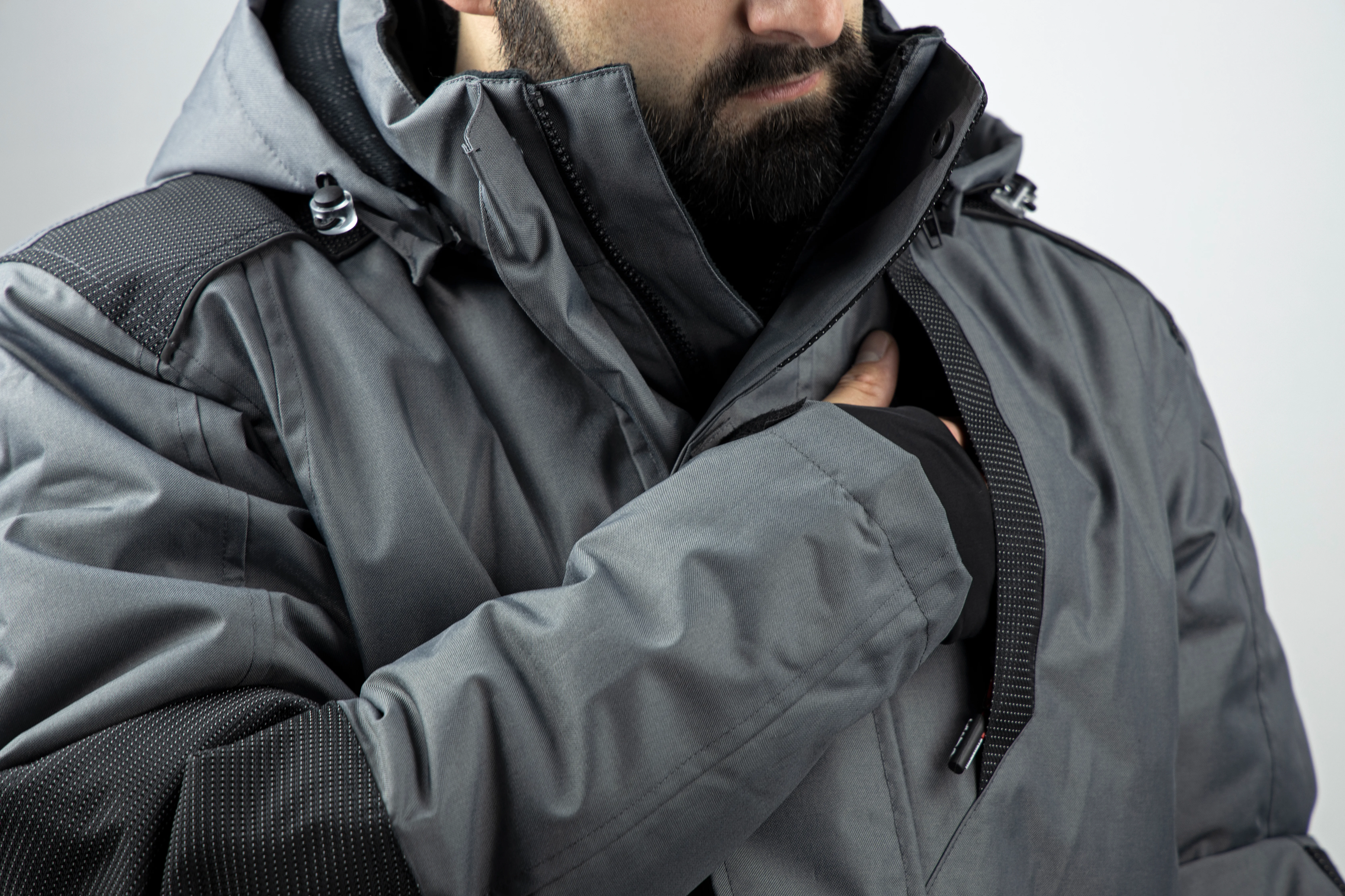 Parka de travail matelassage ThinsulateTM VOLGA - GRIS/NOIR image