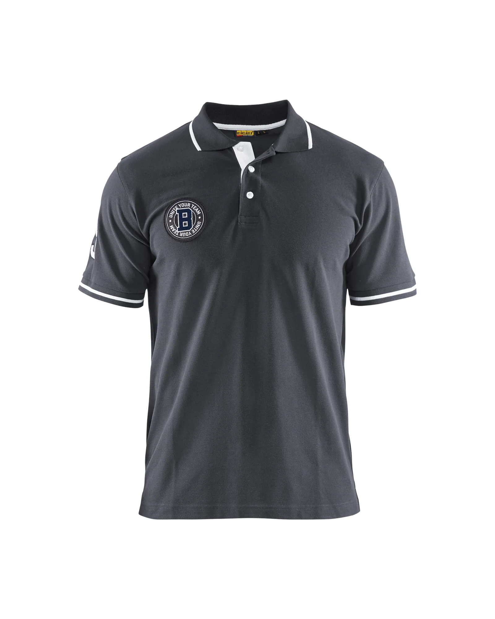 Polo de travail édition limitée 9175 - Gris foncé/Blanc image