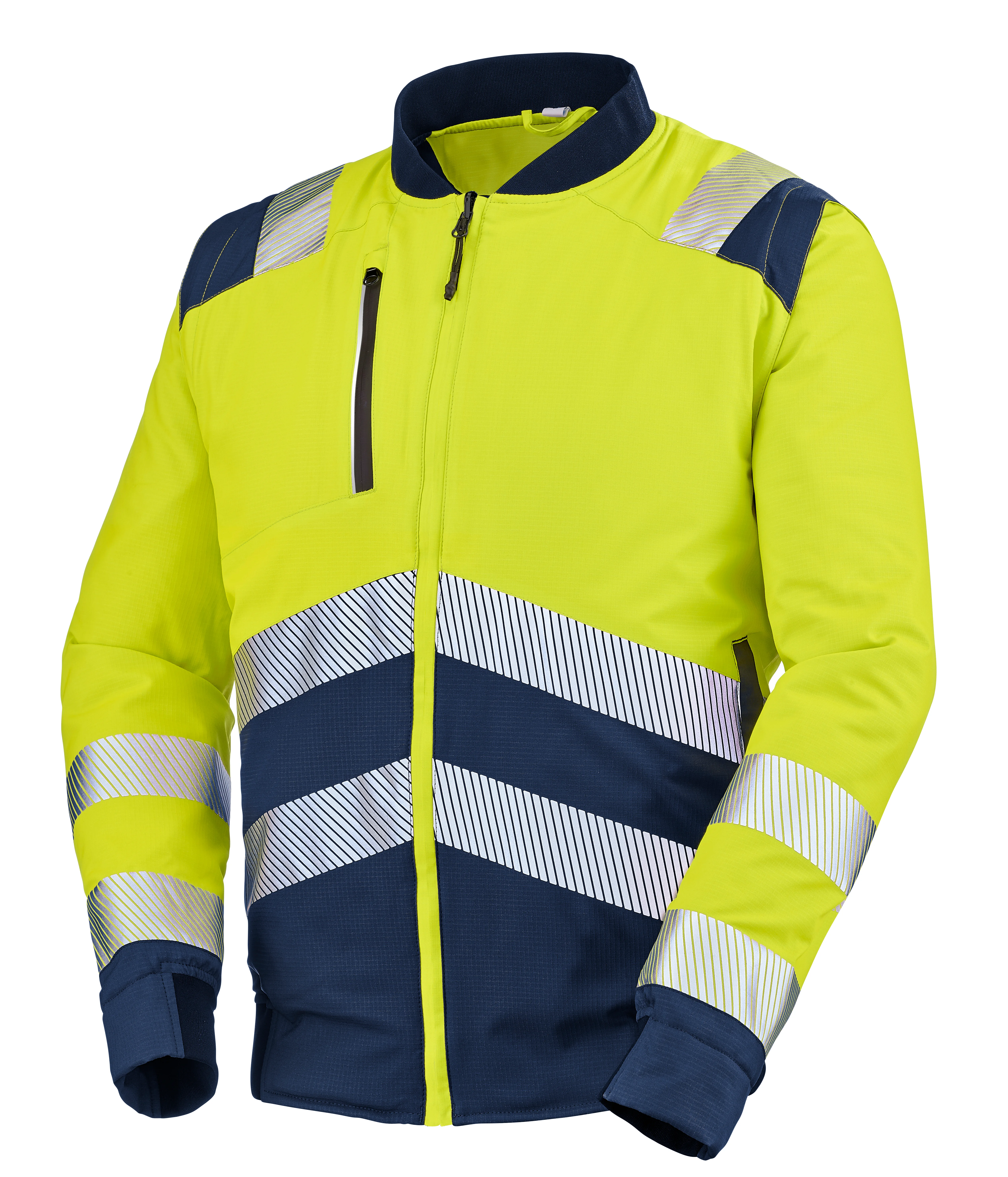 JAUNE FLUO/BLEU MARINE S image