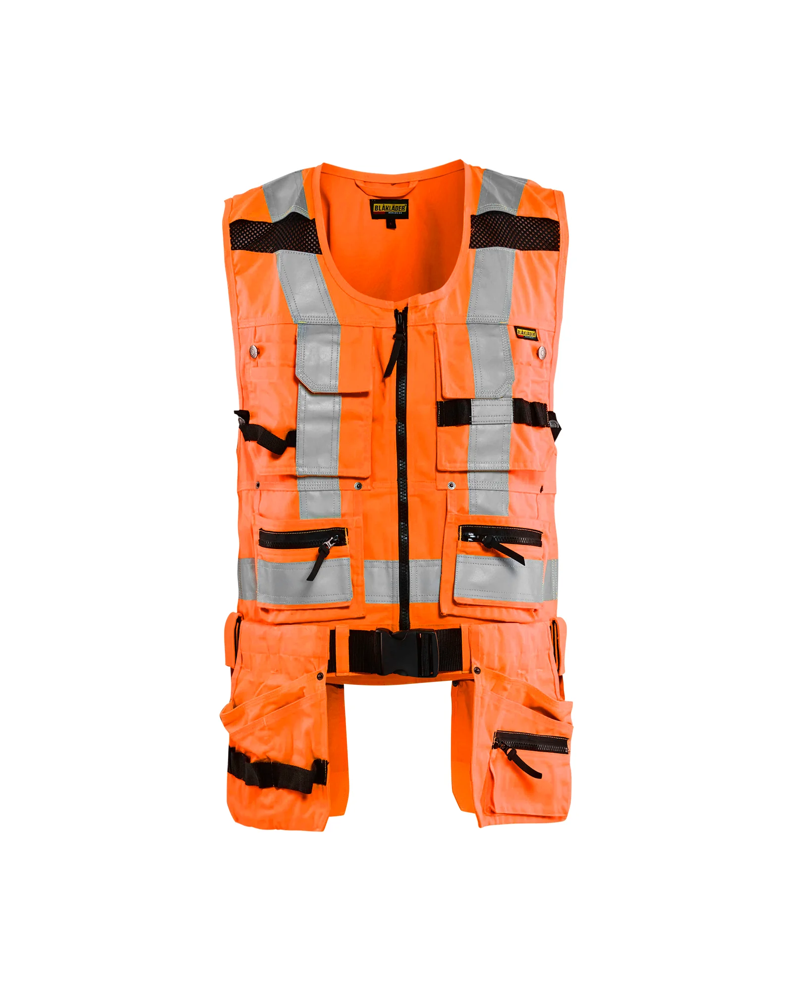 Gilet de travail porte-outil haute visibilité 3032 - Orange fluo image