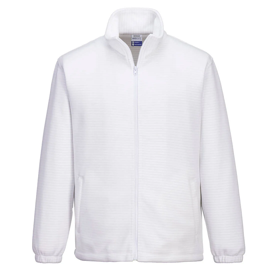 Polaire antistatique ESD Blanc Hamilton L image
