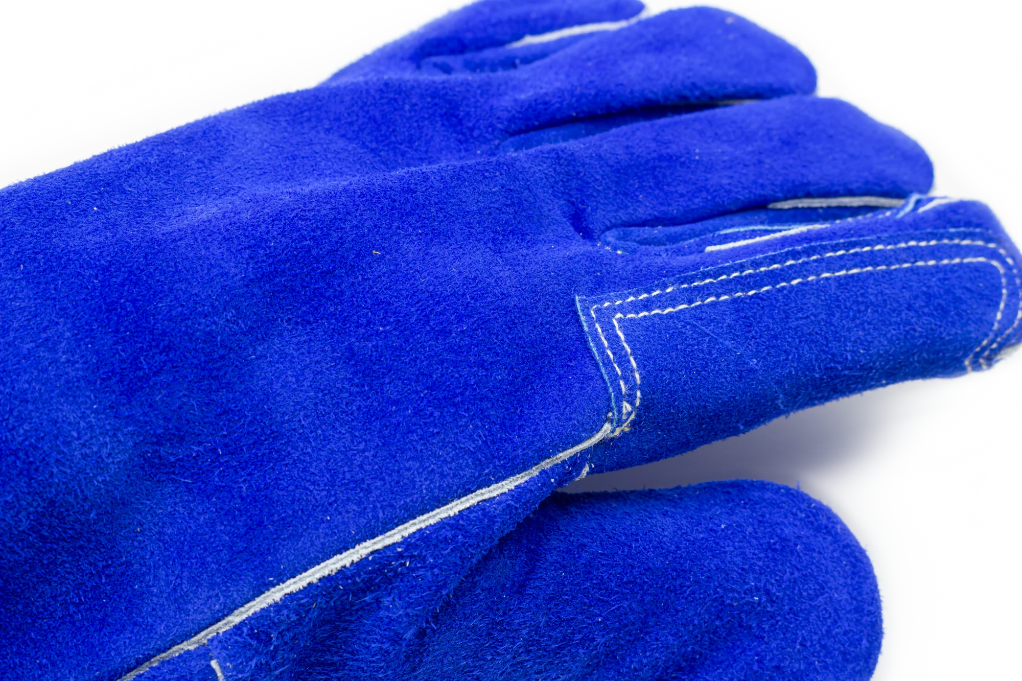 Lot de 6 paires de gants croûte vachette bleu EUROWELD 360 image