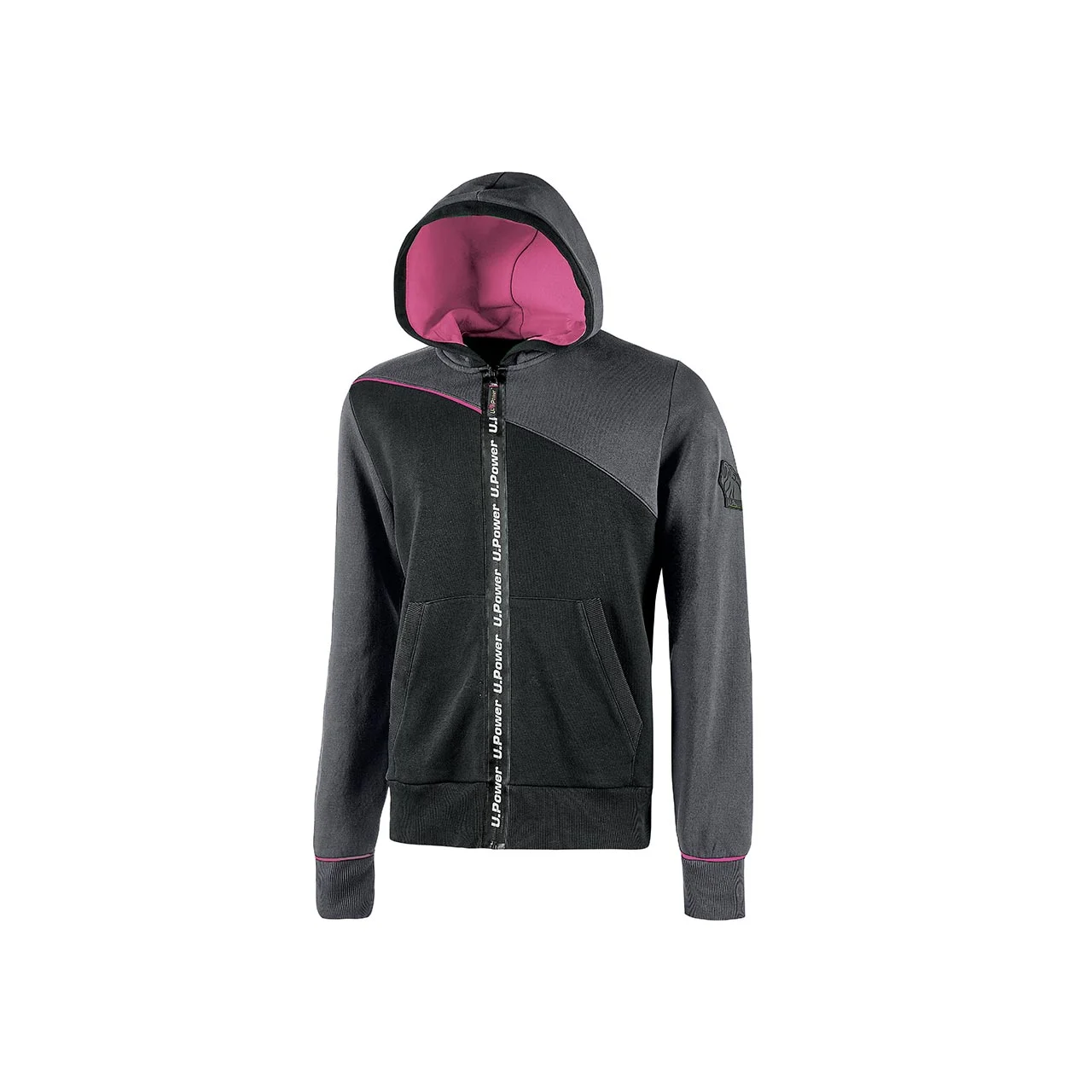 Gilet de travail zippé à capuche réglable Femme JUPITER - Rose image