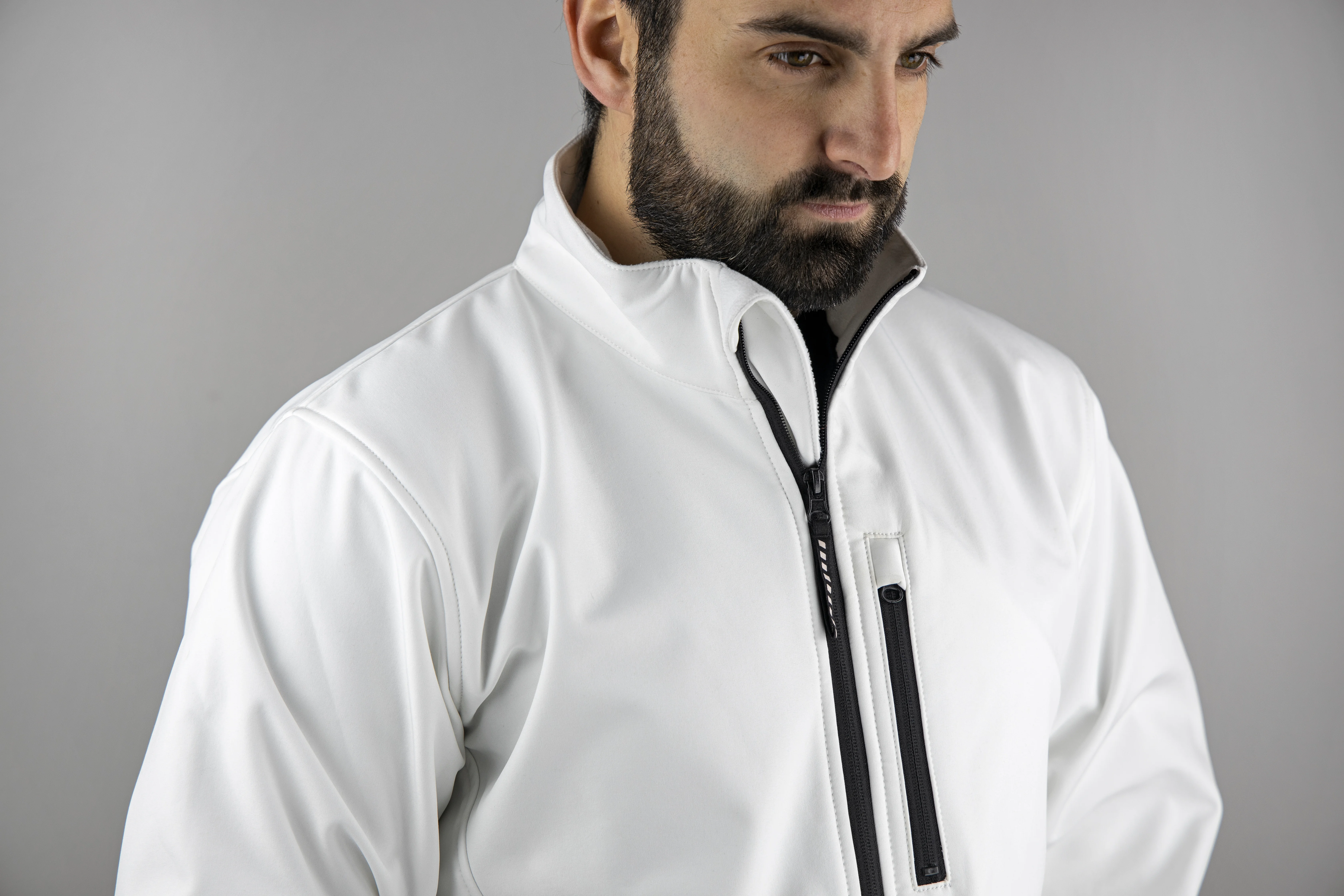 Veste de travail Softshell AZURITE - BLANC image