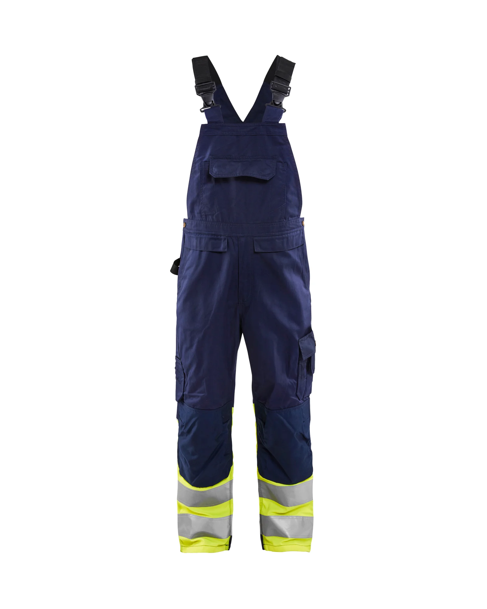 Salopette de travail haute-visibilité - Marine/Jaune fluo image