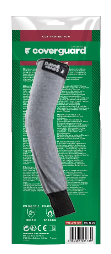 Lot de 12 - Manchette anti coupure HDPA EUROCUT SLEEVE0 - 45cm 100°C/15s image