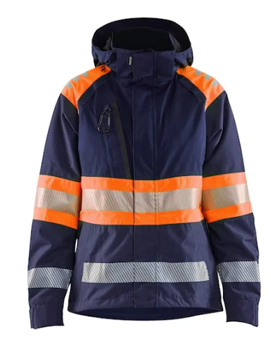Veste de travail hardshell haute visibilité femme 4430 - Marine/Orange image